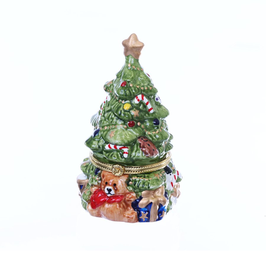 ART PRINT APJ Hinge Box - Christmas Tree Green (400g) | Premium Gift Packaging for Holiday Presents, Party Favors & Home Decor
