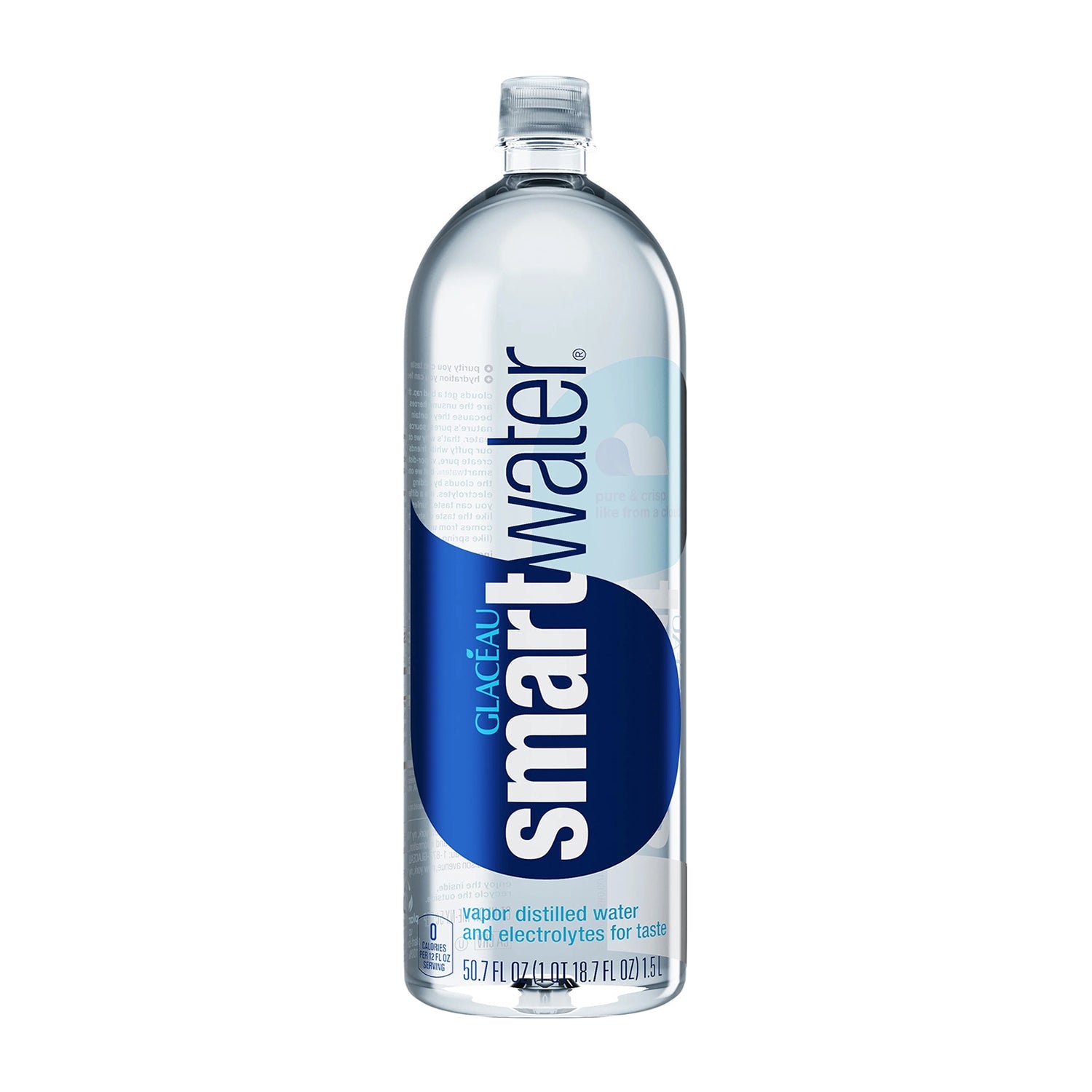 Glaceau Smart Water Bottle - 1.5 Liter Hydration for Active Lifestyles | Perfect for Gym, Hiking & Daily Hydration
