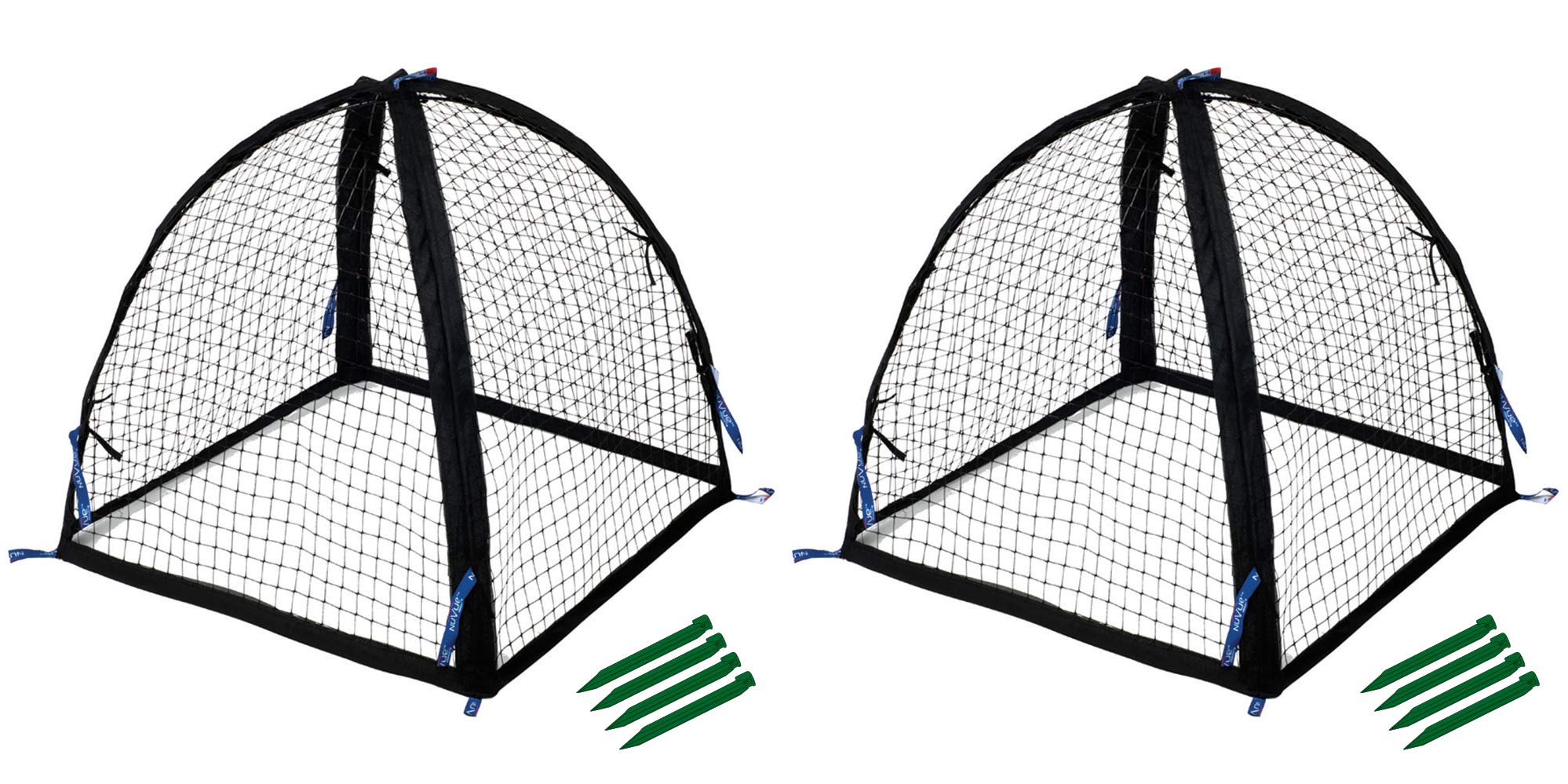 NuVue 32103 Pop-Up Garden Netting Pest Guard Covers with Ground Spikes - 36