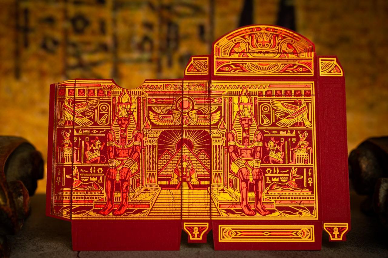 Gods of Egypt Playing Cards - Red Ochre Edition | Premium Egyptian Mythology Themed Deck for Card Games, Magic Tricks & Collectors