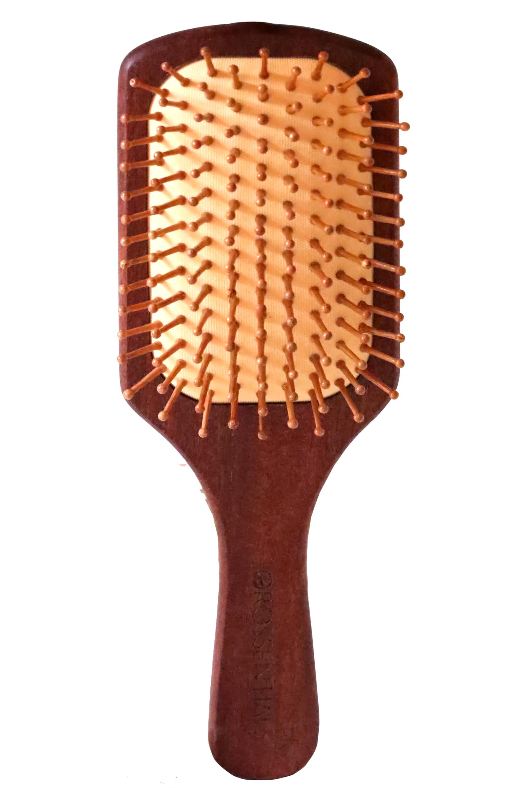Premium Wooden Hair Brush for Women & Men - Boar Bristle Paddle Brush for Hair Growth & Styling