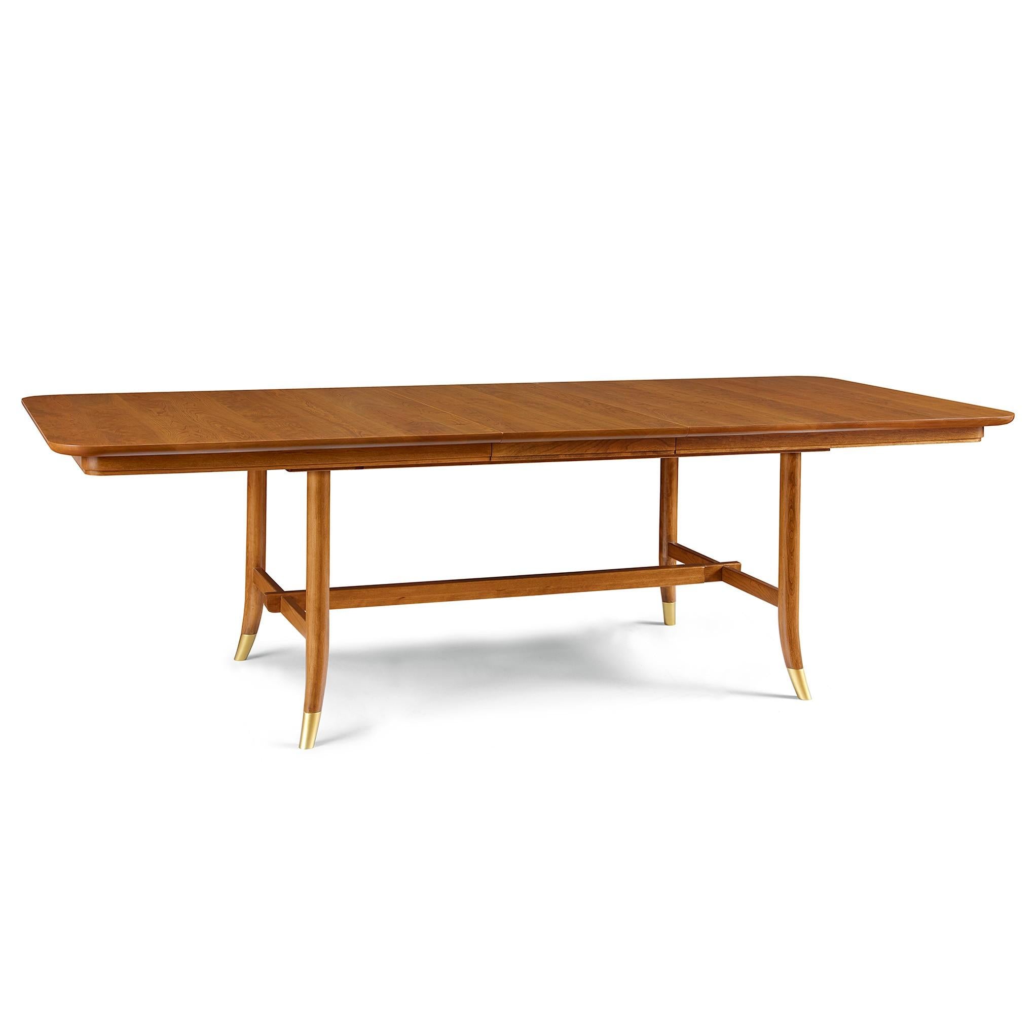 Martine Dining Table - Modern Wooden Kitchen Table for 6, Farmhouse Style Dining Room Furniture - Perfect for Family Gatherings & Dinner Parties