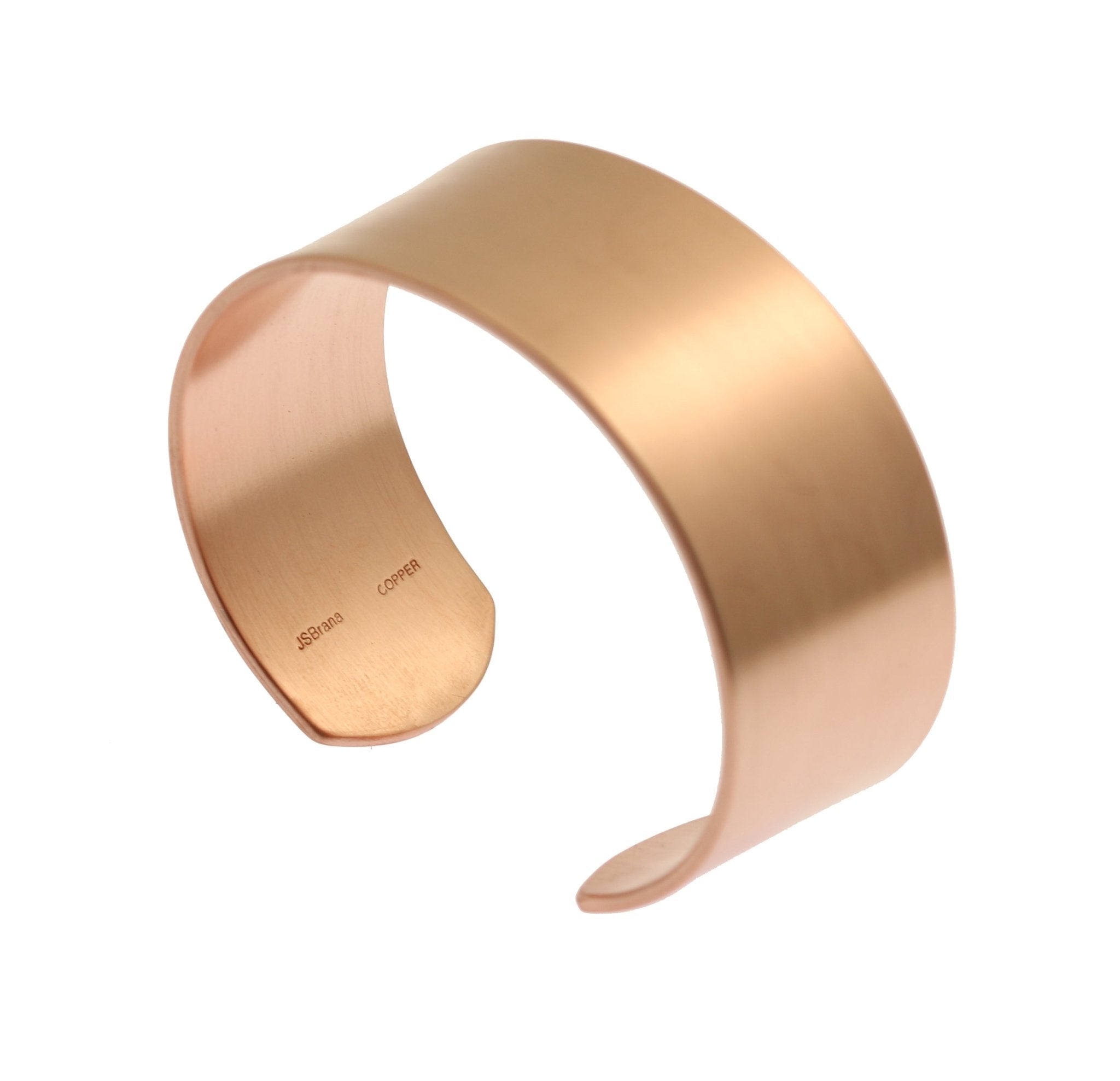 1 Inch Wide Brushed Copper Cuff Bracelet for Women - Vintage Boho Jewelry - Perfect for Casual Wear, Weddings & Special Occasions
