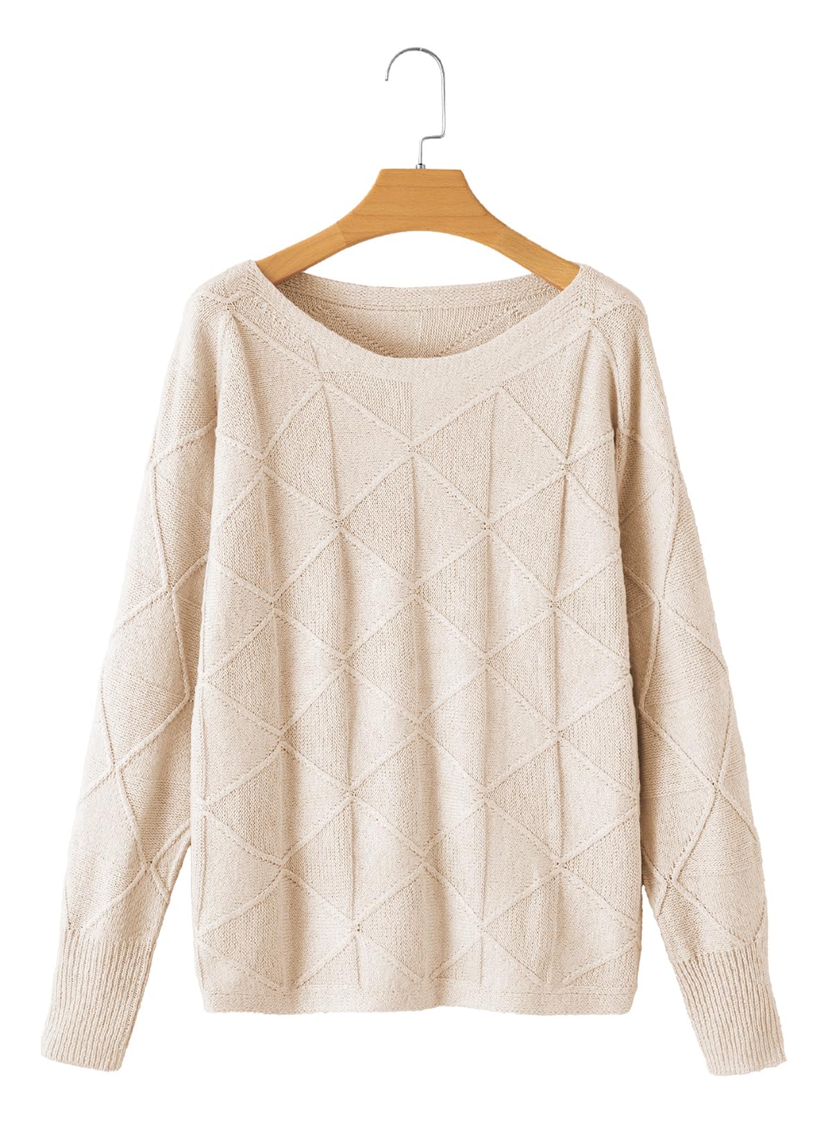 EVALESS Women's Lightweight Long Batwing Sleeve Pullover Sweater - Casual Crewneck Knit Top for Fall & Spring 2025 | Perfect for Office Wear, Weekend Outfits and Layering