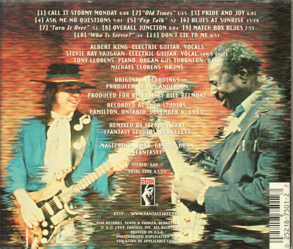 Albert King & Stevie Ray Vaughan - In Session (CD Album) | Blues Guitar Legends Collaboration | Near Mint or Mint Condition | Perfect for Music Collectors & Blues Enthusiasts