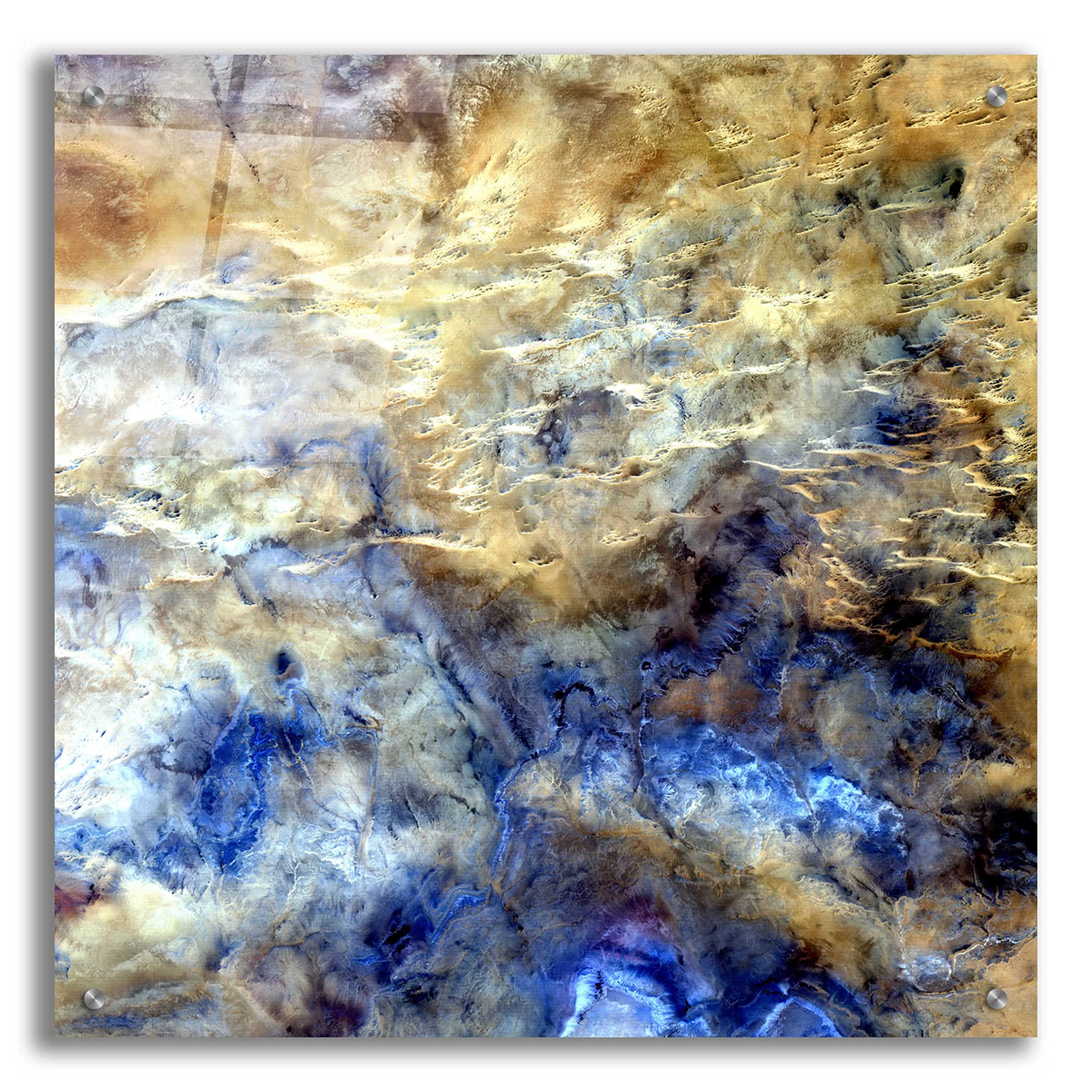 Epic 'Earth as Art: No Man's Land' Acrylic Glass Wall Art - 24x24 Inches Modern Home Decor - Perfect for Living Room, Bedroom & Office Spaces