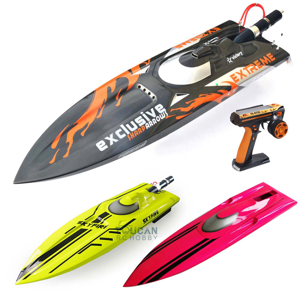 **Skyfire Red 30CC Gasoline Racing RC Boat - G30D DIY Model with Fiber Glass Body (1190x325x210mm) | High Speed 60-65km/h | Perfect for Racing, Hobbyists & Water Sports**