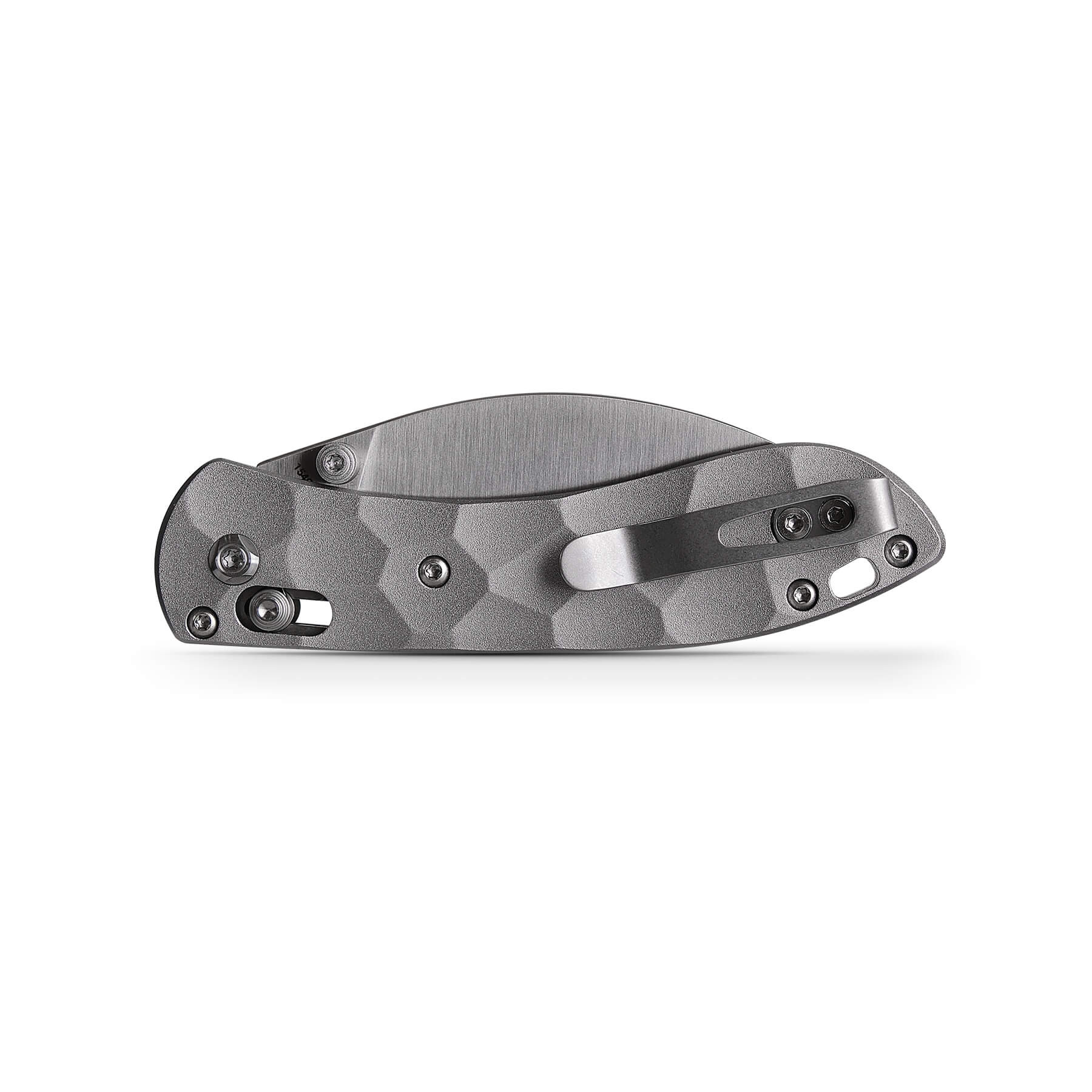 WMK Exclusive Vosteed Mini Nightshade Gray Pocket Knife - Sculpted Aluminum Handle, Satin 154CM Steel Blade A0213 | EDC, Camping, Hiking & Outdoor Survival Gear