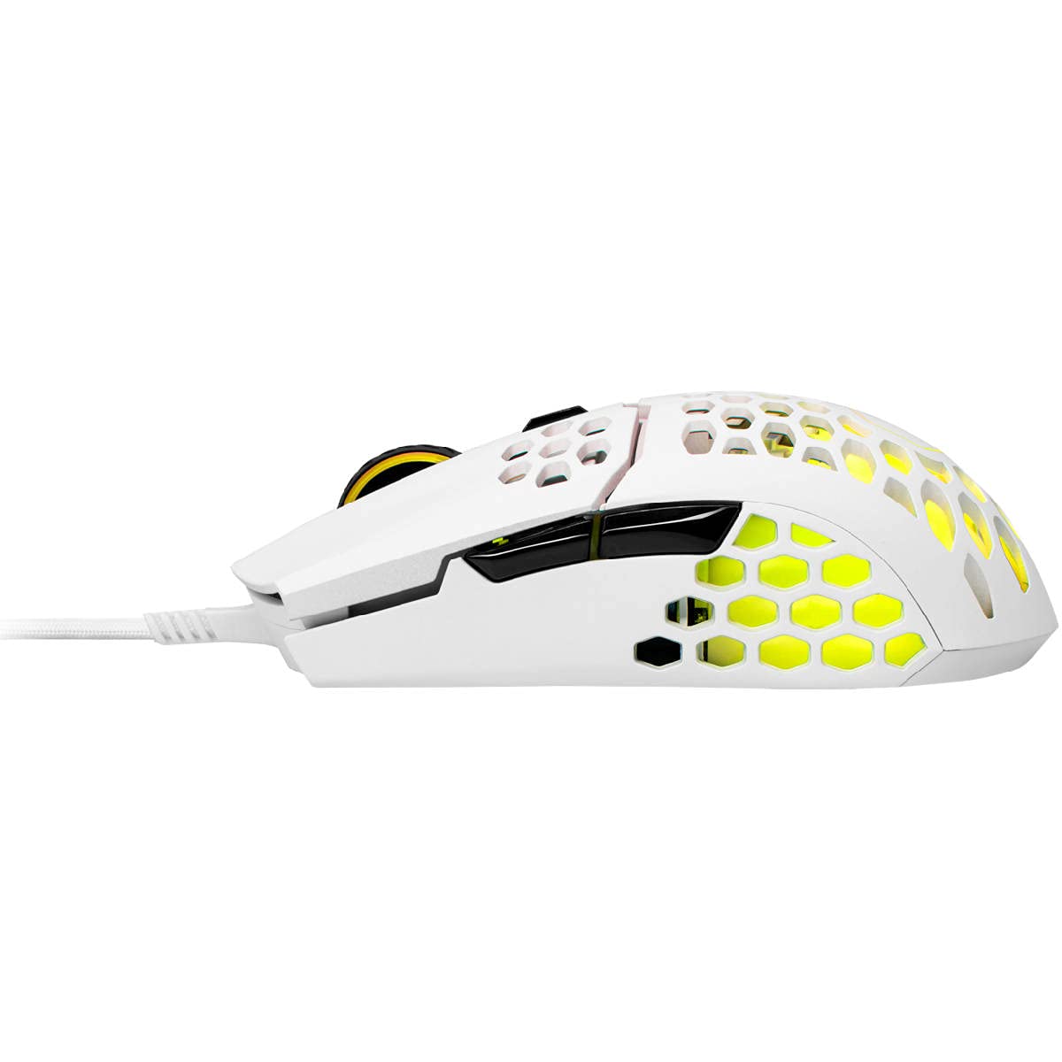 Cooler Master MM711 60G Matte White RGB Gaming Mouse - Lightweight Honeycomb Shell, Ultraweave Cable, Pixart 3389 16000 DPI Sensor | Perfect for FPS, MOBA & Esports Gaming
