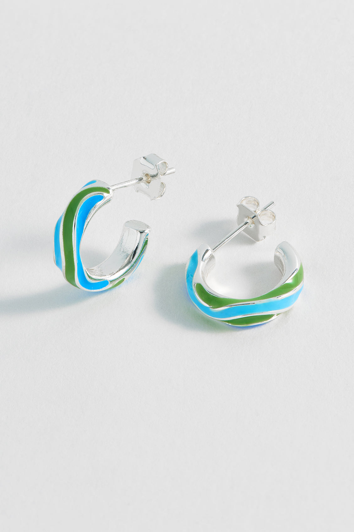 Multi Wave Hoops Earrings for Women - Trendy Boho Chic Dangle Earrings for Everyday Wear & Party | Perfect for Casual Outfits, Beach Vacations & Festivals