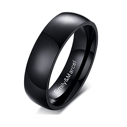 A04.1 Pcs Ring Band for Men-Black