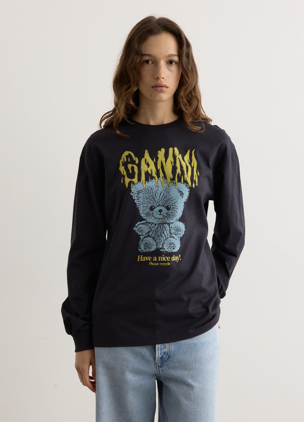 Soft Basic Teddy Long Sleeve T-Shirt for Women & Men | Cozy Casual Cotton Tee | Perfect for Everyday Wear, Loungewear & Layering