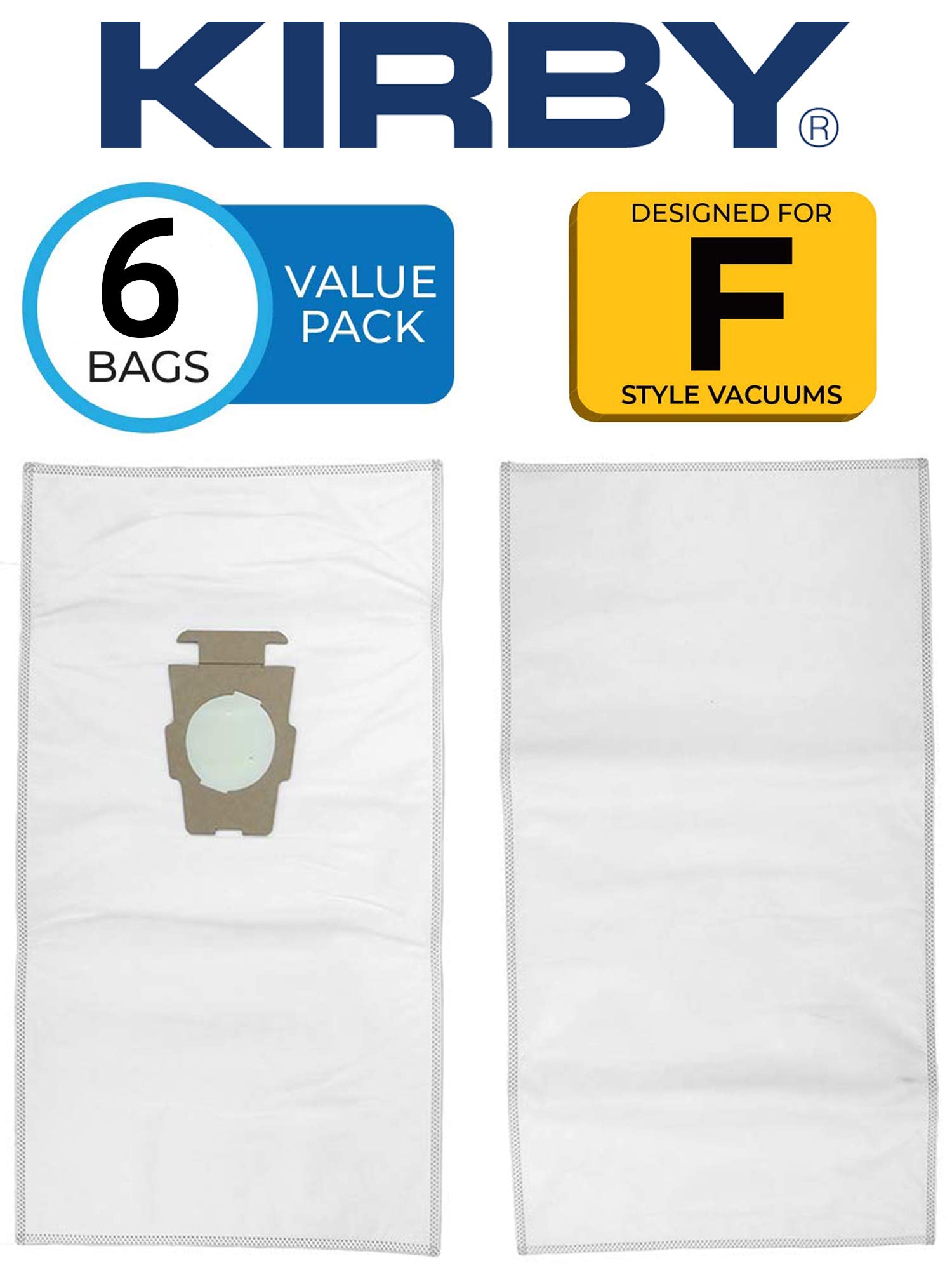Kirby 204811 HEPA Filter Bags - 6 Pack (54 Bags Total) | Premium Micron Magic Filtration for Vacuum Cleaners | Ideal for Home Cleaning, Pet Hair Removal & Allergy Relief