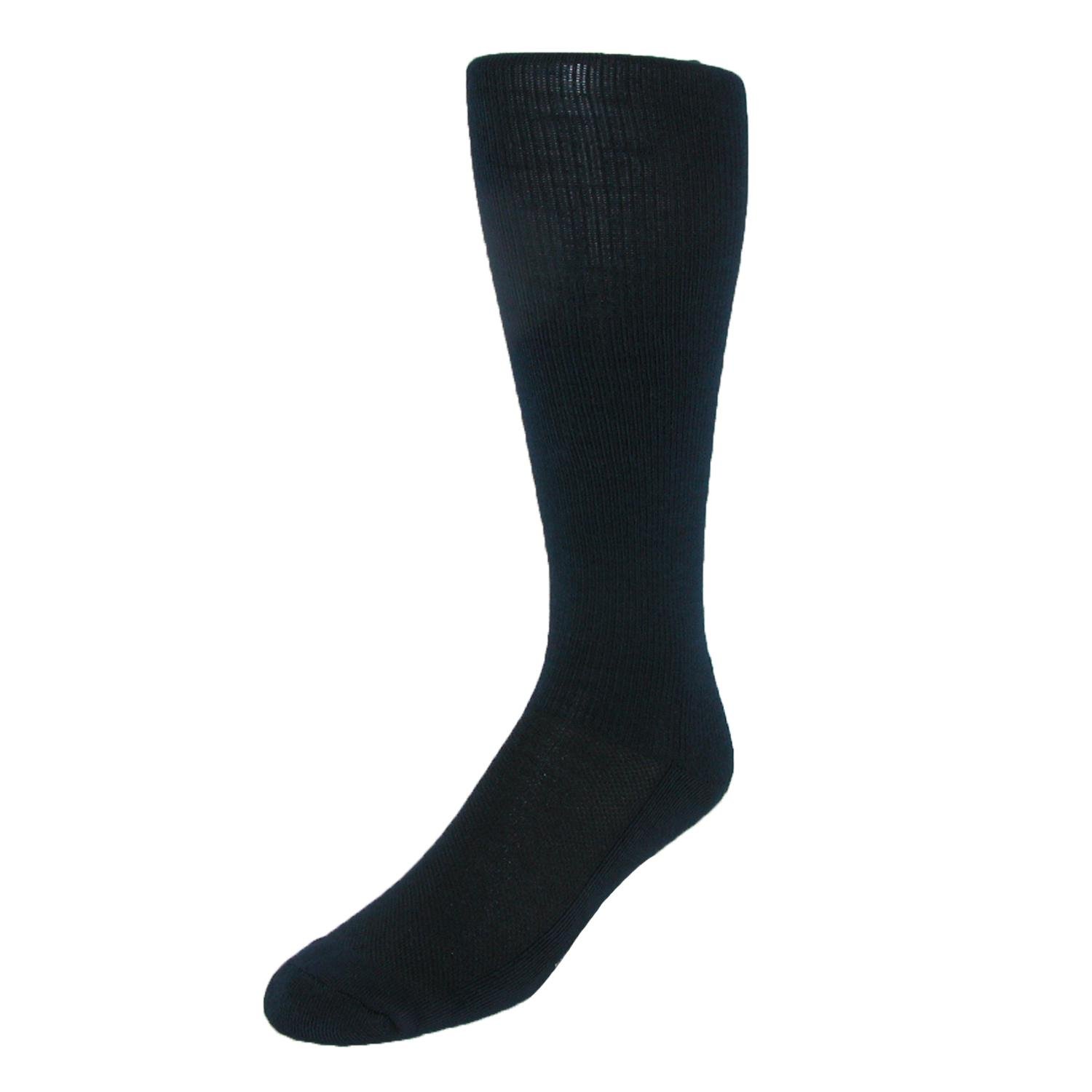Men's Gradual Compression Socks for Travel & Support - Navy Blue - Perfect for Long Flights, Hiking & Daily Comfort
