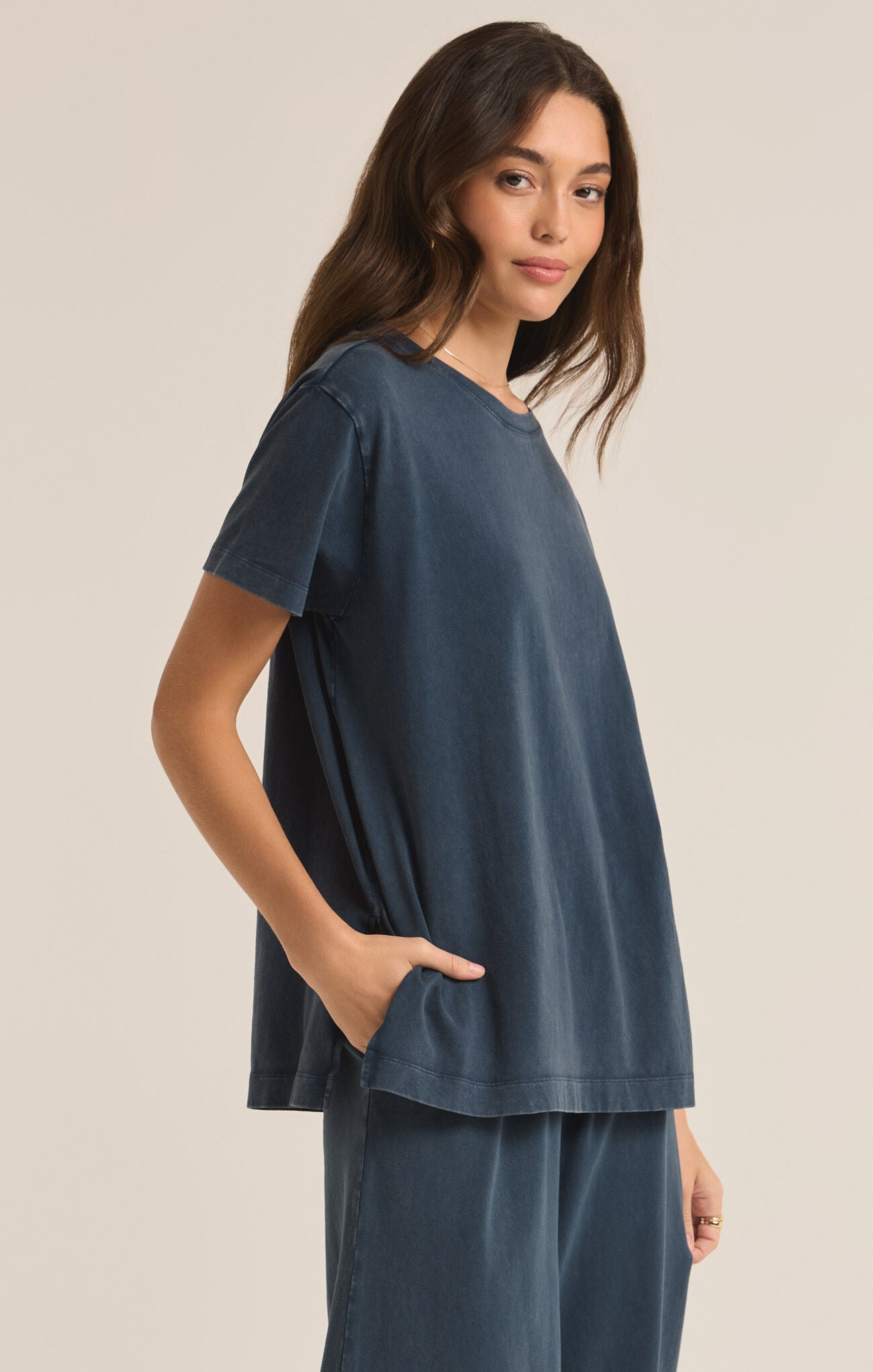 Shayla Women's Crew Neck T-Shirt - Soft Cotton Casual Tee for Everyday Wear | Perfect for Work, Weekend & Layering