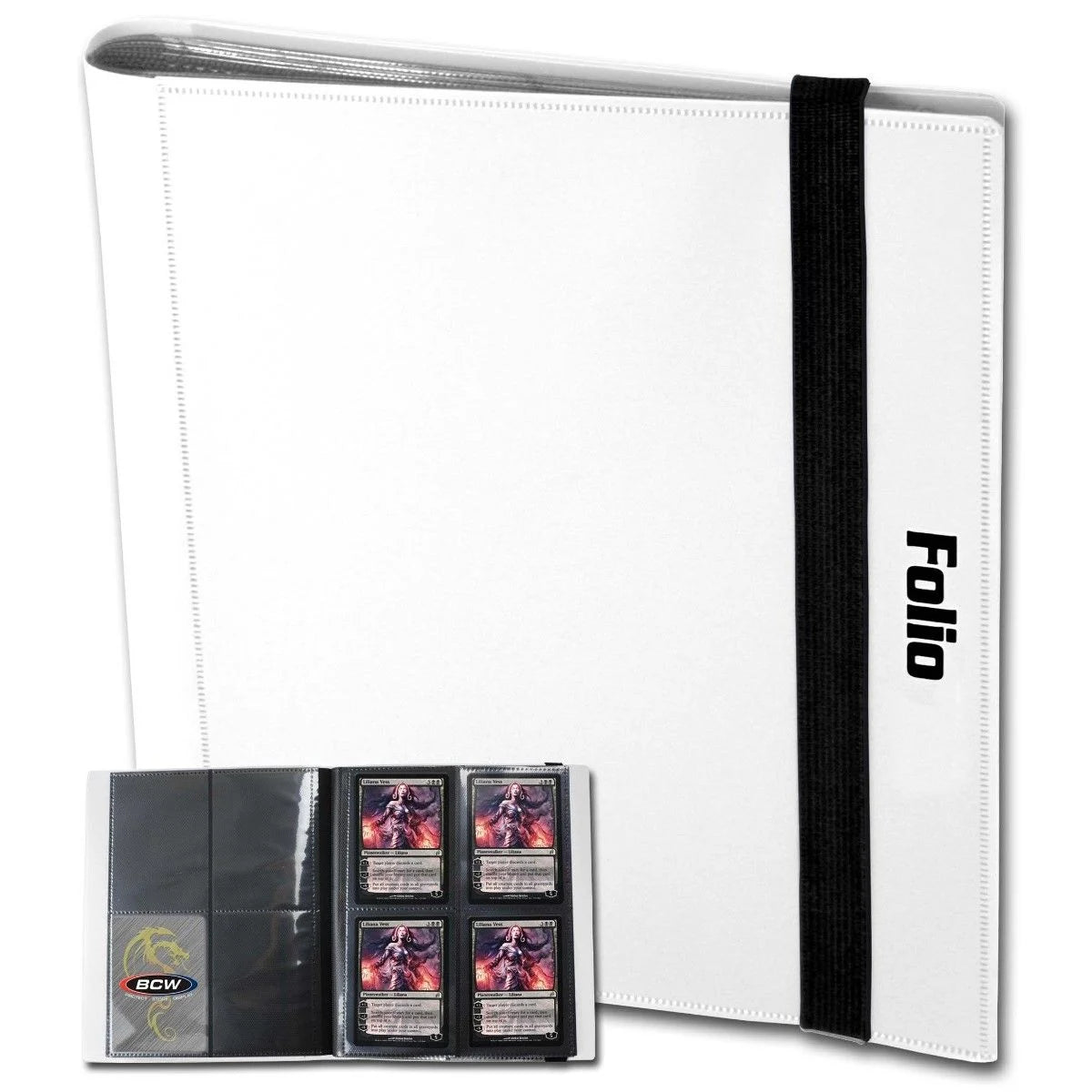 BCW 4-Pocket Trading Card Holder - Premium Card Protector for Sports, Gaming & Collectible Cards - Perfect for Storage, Display & Organization