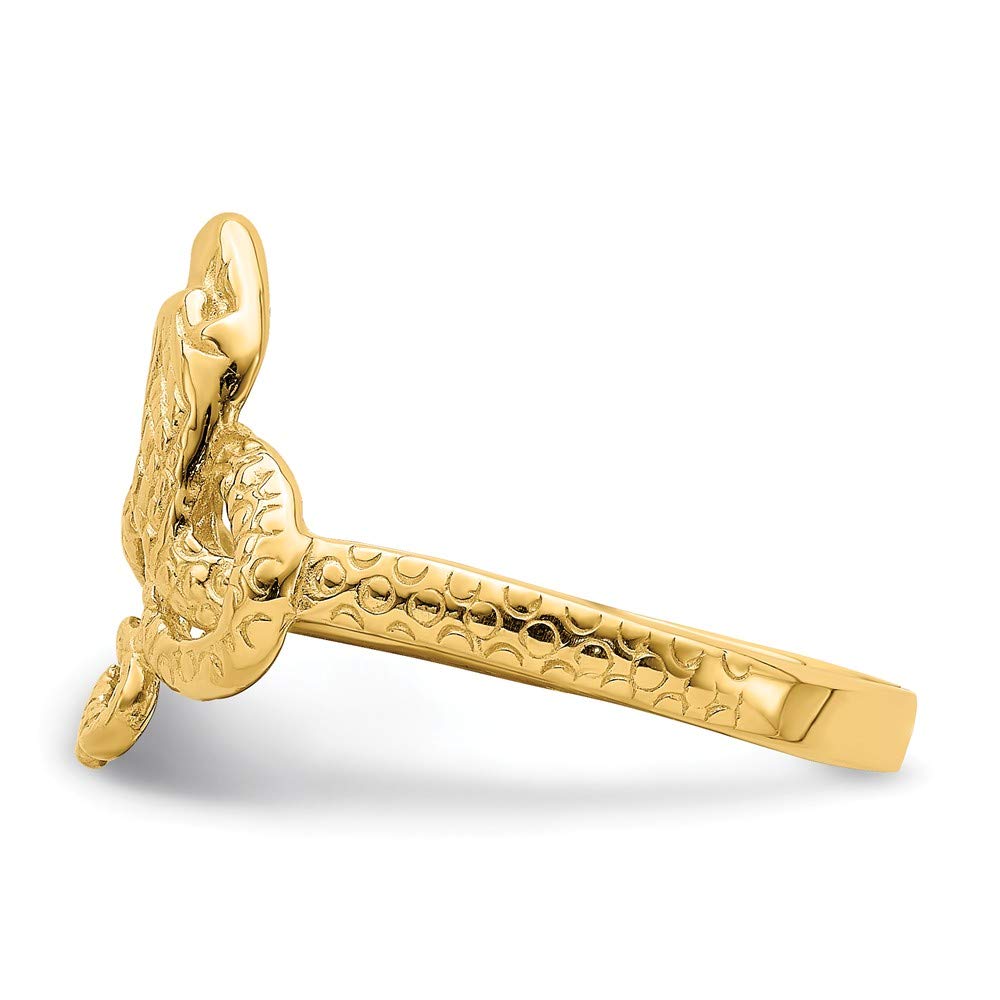 14K Yellow Gold Snake Ring for Women - Elegant Serpent Jewelry for Gifts, Fashion & Everyday Wear