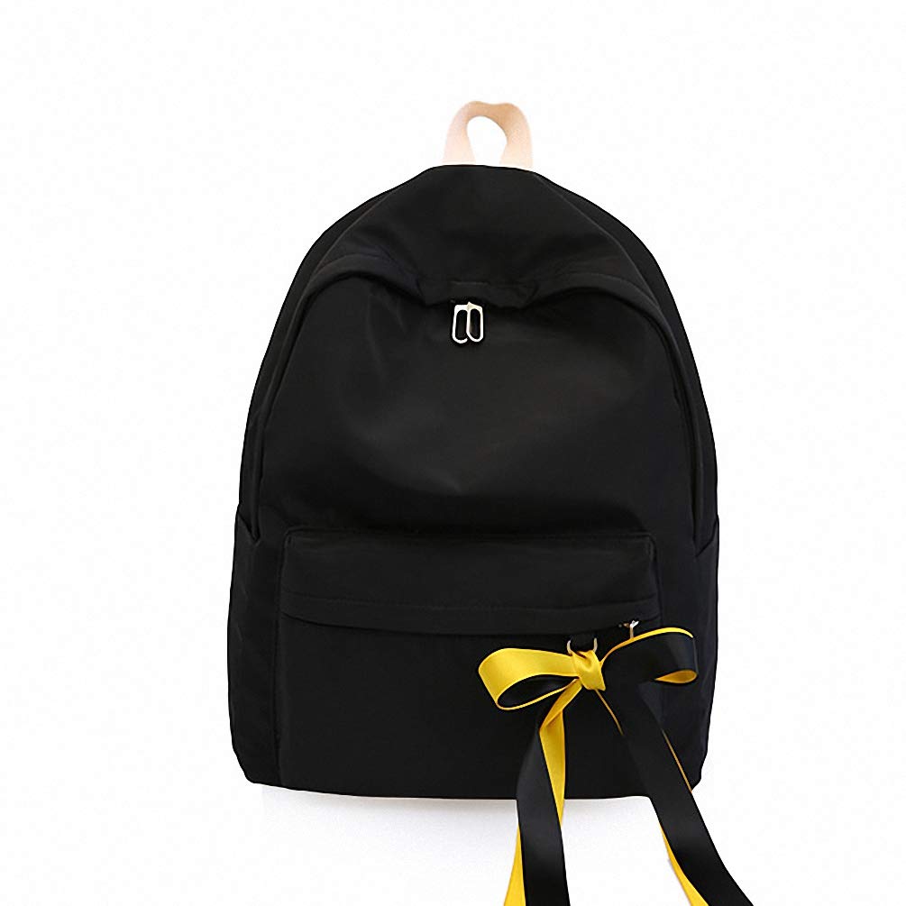 Girls Backpack for School, Women's Travel Shoulder Bag, Teen Student Backpack - Durable Black Bookbag for Daily Use, College, Hiking & Commuting