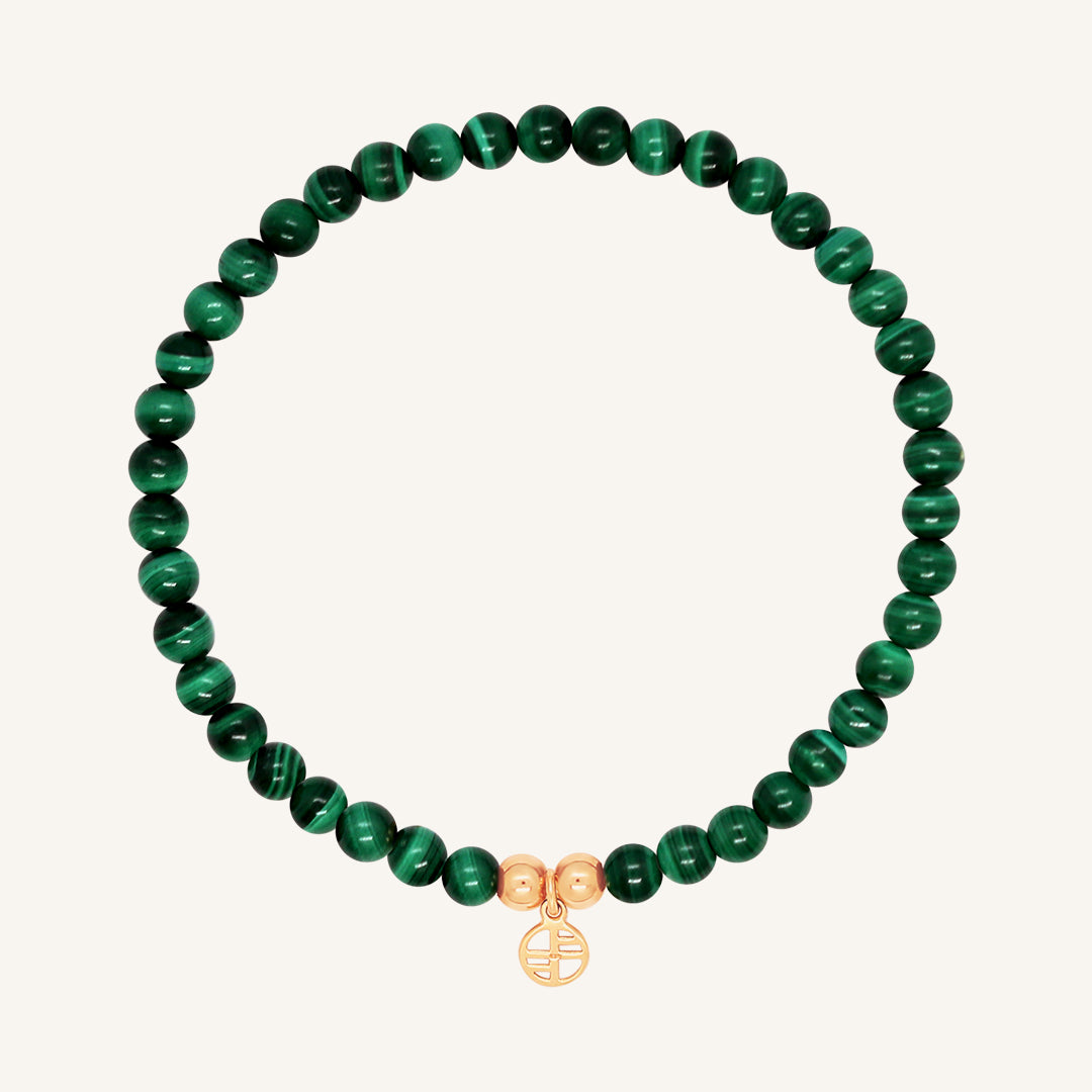 Malachite Lumiere Bracelet - Stone of Transformation & Protection | Healing Crystal Jewelry for Meditation, Energy Work & Spiritual Growth