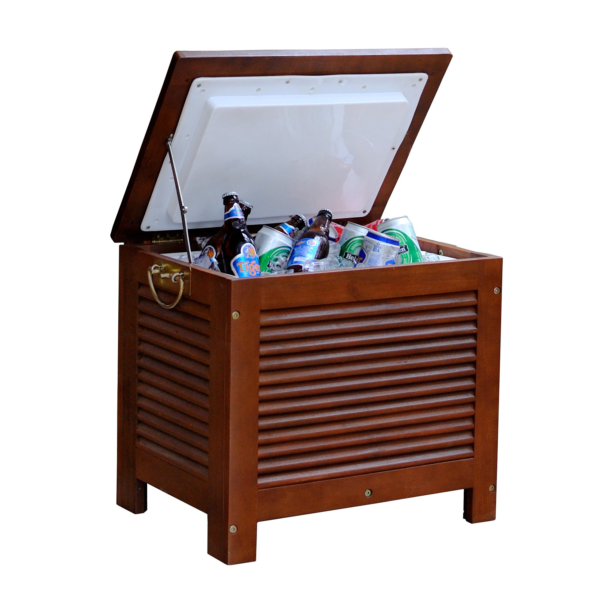 Merry Garden MPG-PC01 Premium Wooden Outdoor Patio Cooler Box - Perfect for Backyard BBQs, Pool Parties & Picnics