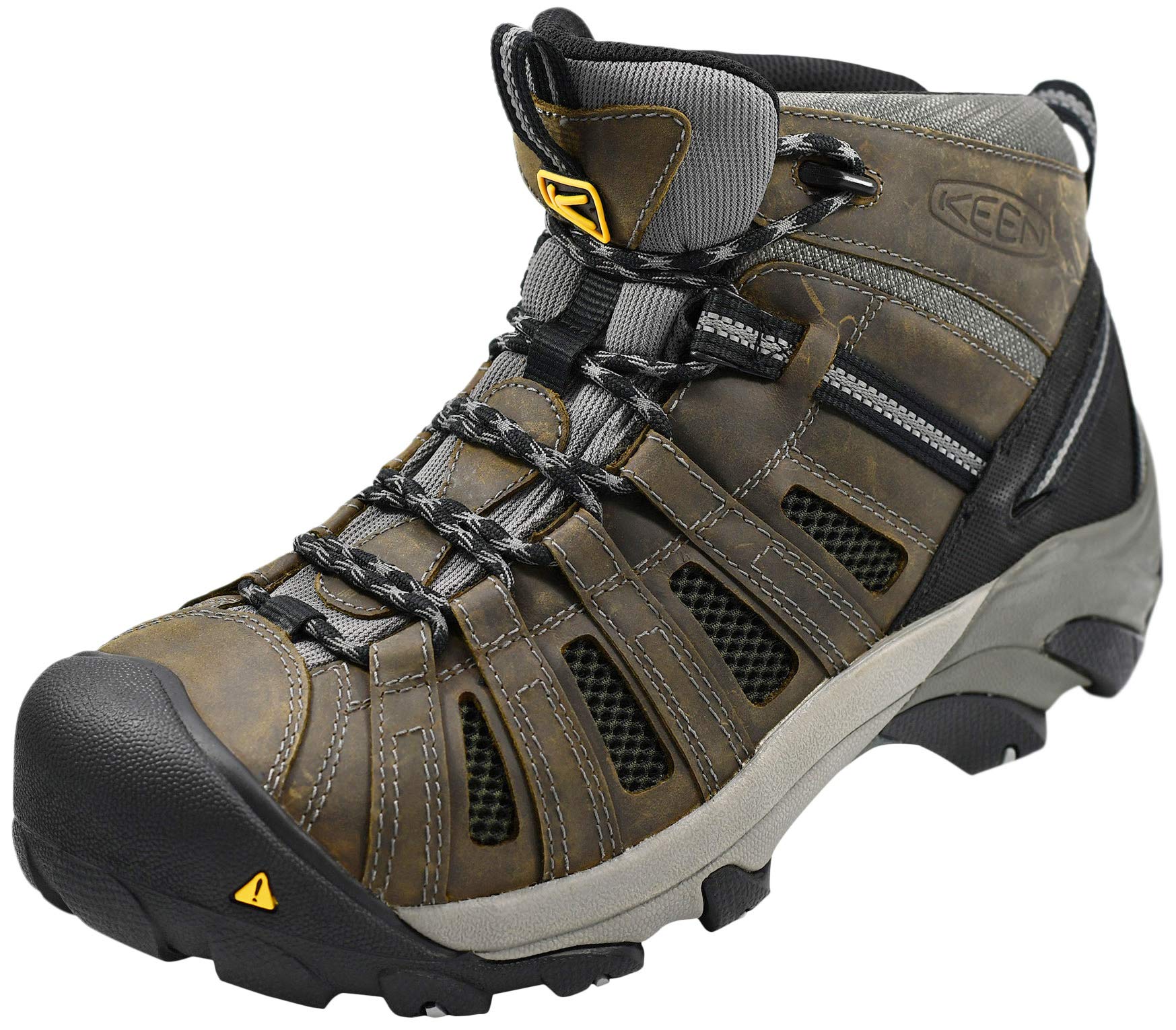 **KEEN Utility Men's Flint Mid Steel Toe Work Boot - Durable & Comfortable Safety Shoes for Construction, Warehouse & Outdoor Work**