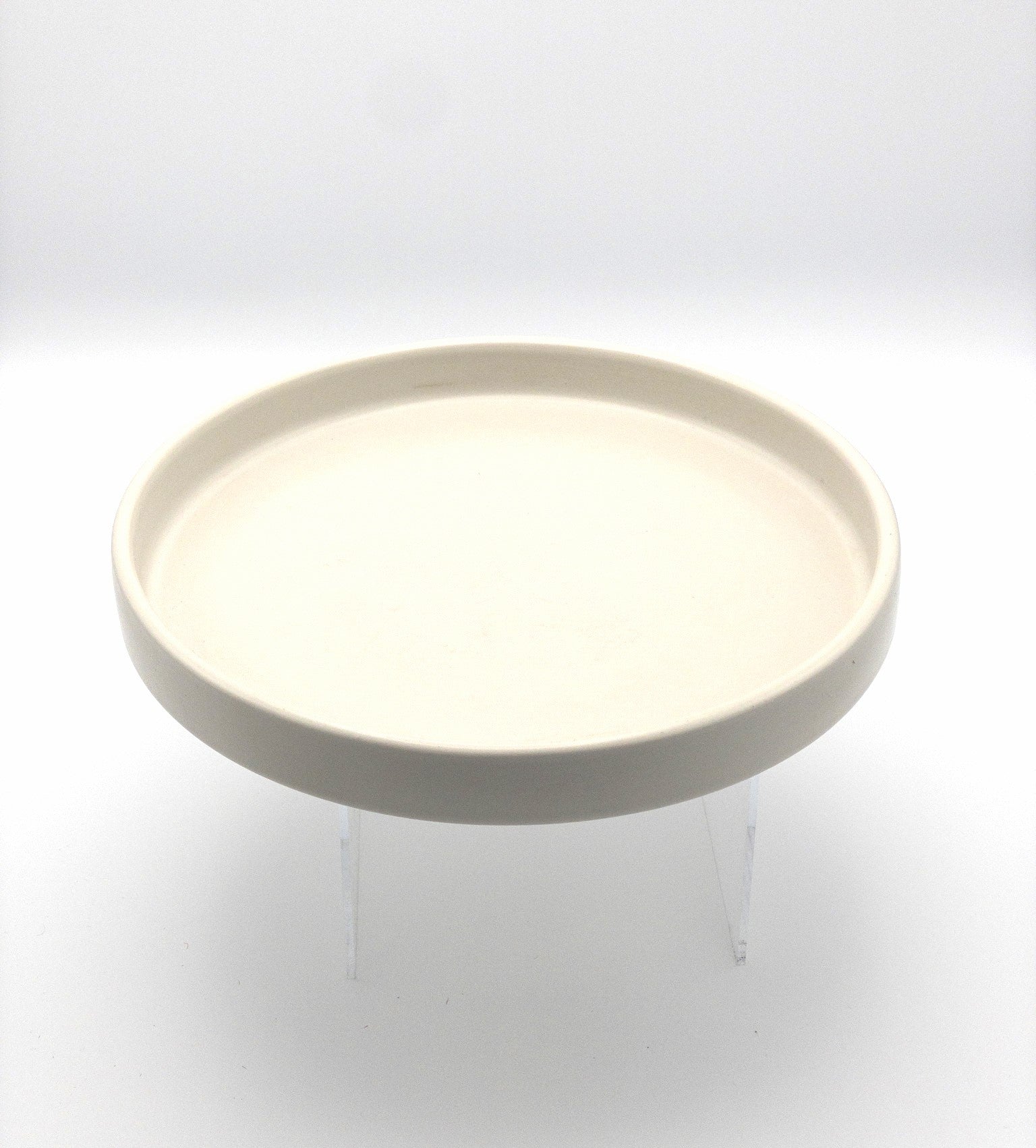 Premium American Modern Dinner Plate Set - 4-Piece Matte White Ceramic Plates for Everyday Dining & Entertaining