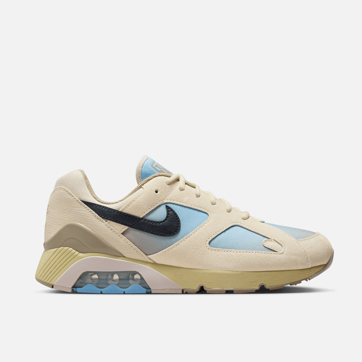Nike Air 180 Light Khaki/Psychic Blue - Retro Running Shoes for Men | Comfortable Sneakers for Jogging, Gym Workouts & Casual Wear