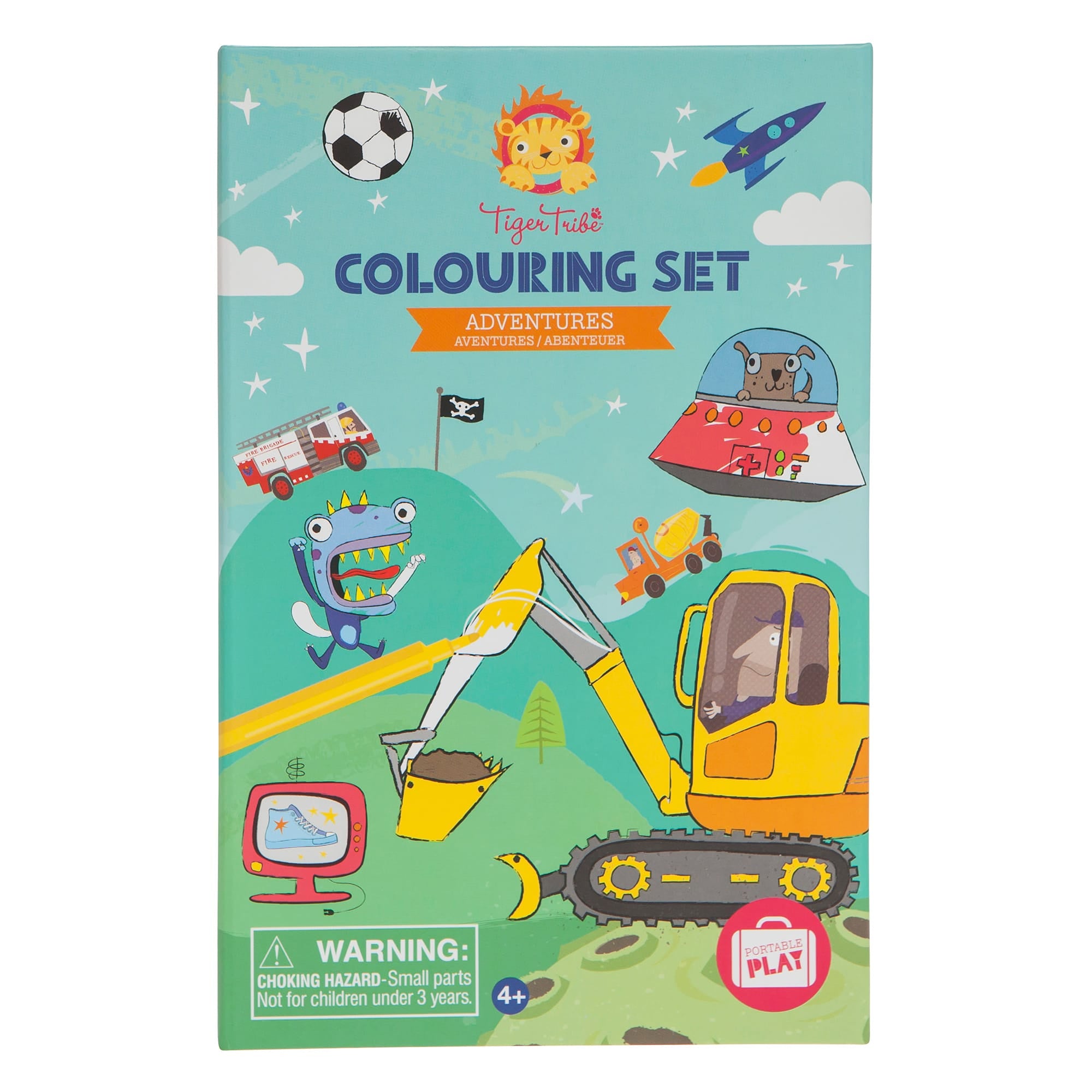 Premium Coloring Set for Kids - 50 Vibrant Colors & Sketchbook - Creative Art Adventures for Boys & Girls - Perfect for Home, School & Travel Activities