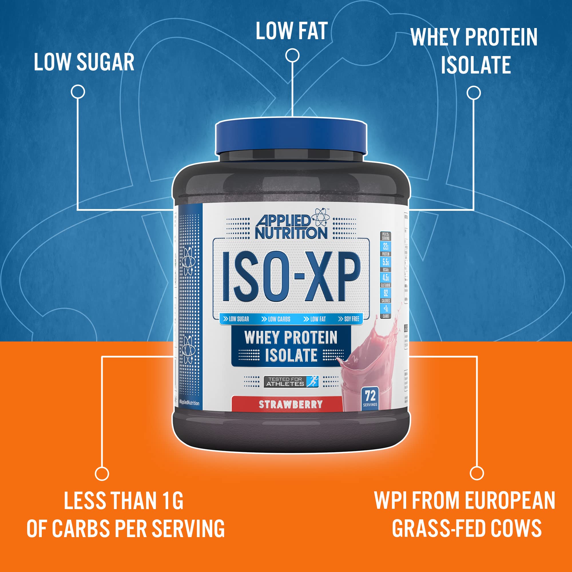 Applied Nutrition ISO XP Cafe Latte Protein Powder - 1800g (EAN 5056555204627) for Post-Workout Recovery & Muscle Growth