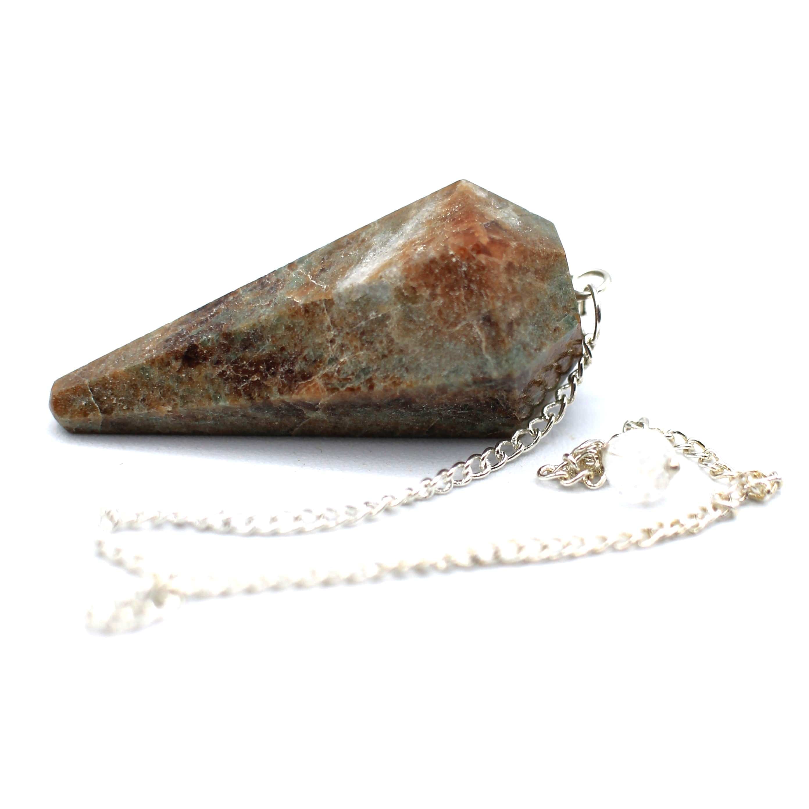 Natural Canadian Orange Garnet Pendulum - Healing Crystal for Meditation, Energy Cleansing & Spiritual Balance | Perfect for Reiki, Chakra Alignment & Home Decor