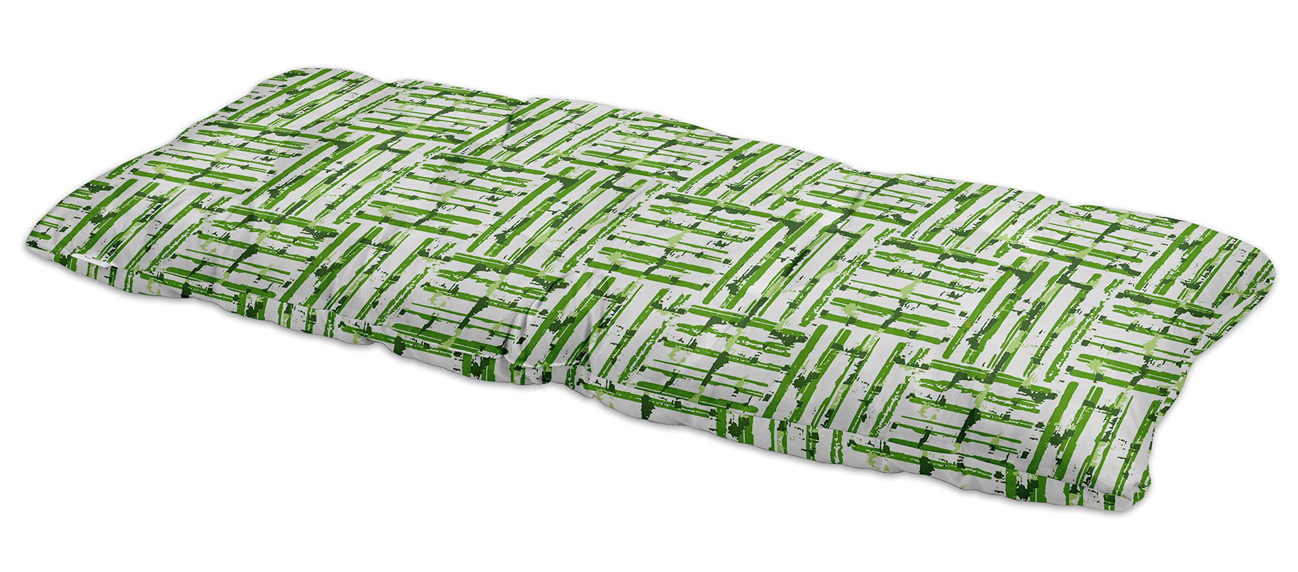 Printed Outdoor Bench Cushion - Water Resistant Garden Furniture for Patio, Front Porch & Outdoor Seating - Durable Pear Green Lounger Bench Seat - Perfect for Backyard Relaxation, Poolside Lounging & Deck Decor
