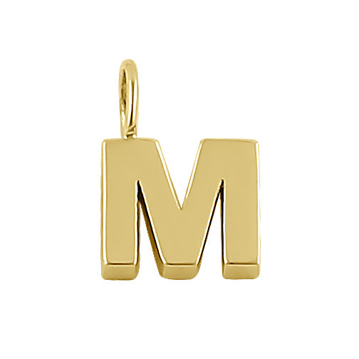 14K Solid Gold Initial 