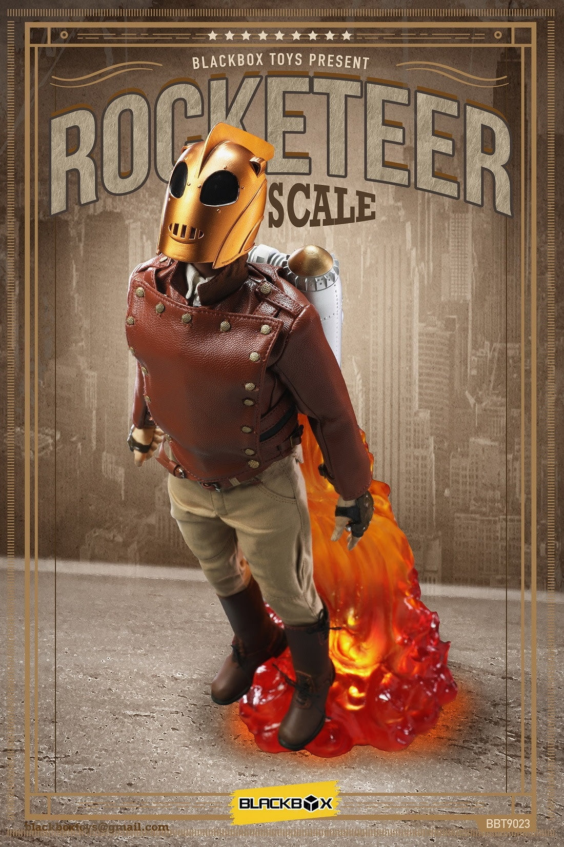 Blackbox Toys 1/6 Scale BBT 9023B Rocketeer Deluxe Version Collectible Action Figure - Perfect for Display, Photography & Comic Book Enthusiasts