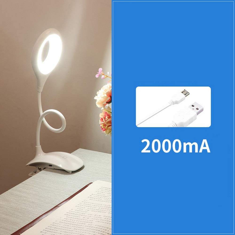 Modern LED Eye Protection Desk Lamp - Rechargeable Portable Reading Light with 360° Rotation & Touch Dimming for Students, Office, Bedroom - Perfect for Study, Work & Night Reading
