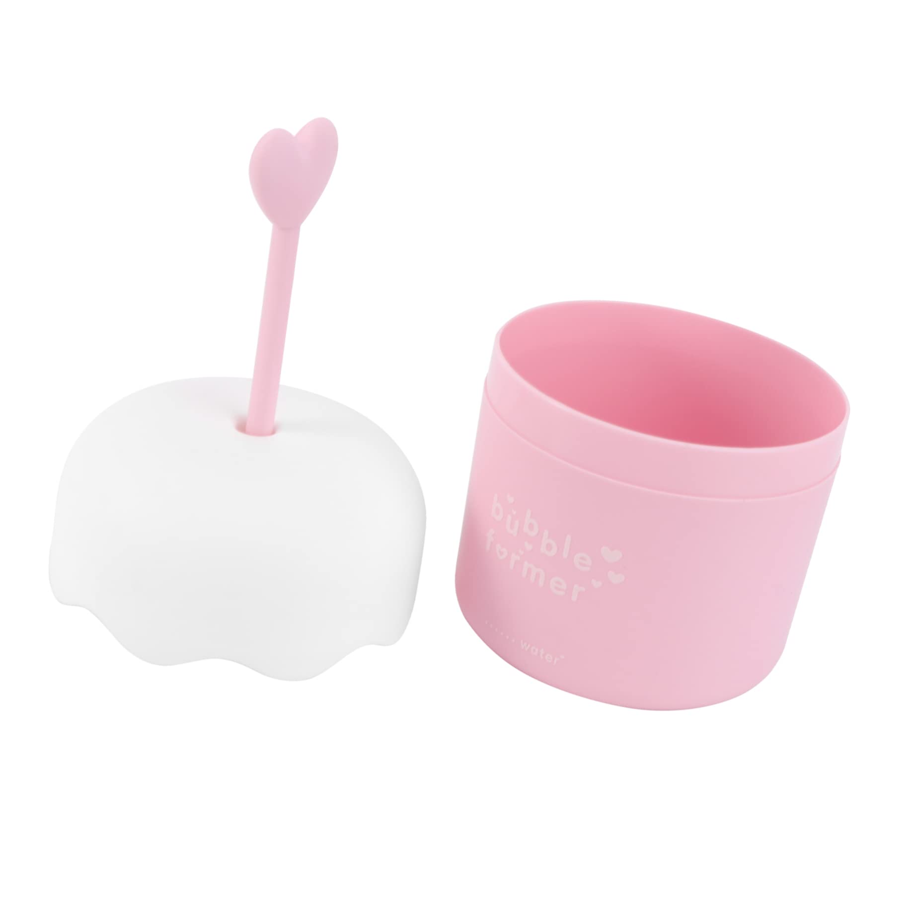Pink Foam Shampoo Bottle - Mini Foamer for Face & Hair Care, Travel-Friendly
