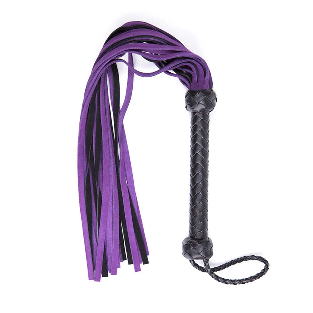 Genuine Suede Leather BDSM Flogger & Whips - Couples Role Play Toy