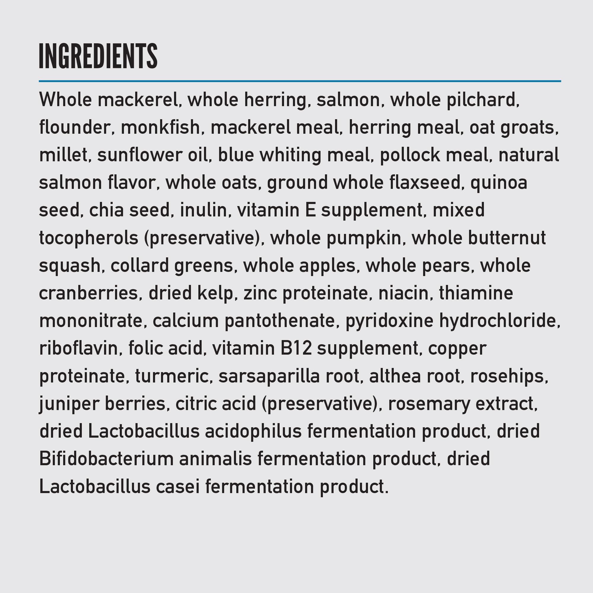 ORIJEN Amazing Grains Six Fish Recipe Dry Dog Food - High Protein Grain-Inclusive Kibble with Fresh & Raw Ingredients, 22.5lb Bag - Premium Nutrition for Active Dogs & Puppies