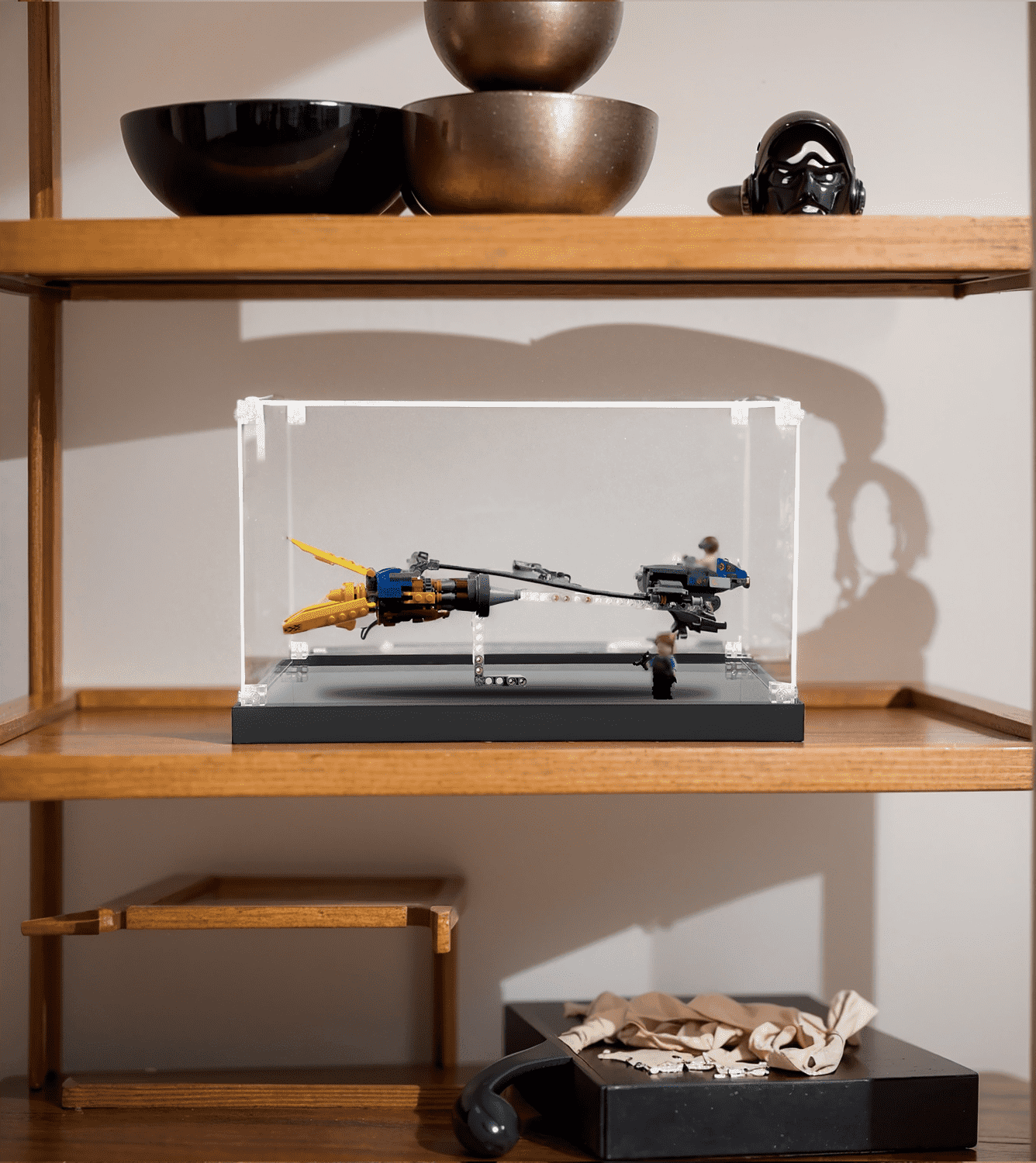 Lego Anakin's Podracer 75258 Display Case - 20th Anniversary Edition Collection Showcase for Star Wars Fans | Perfect for Home Decor, Office Display & Gift Giving