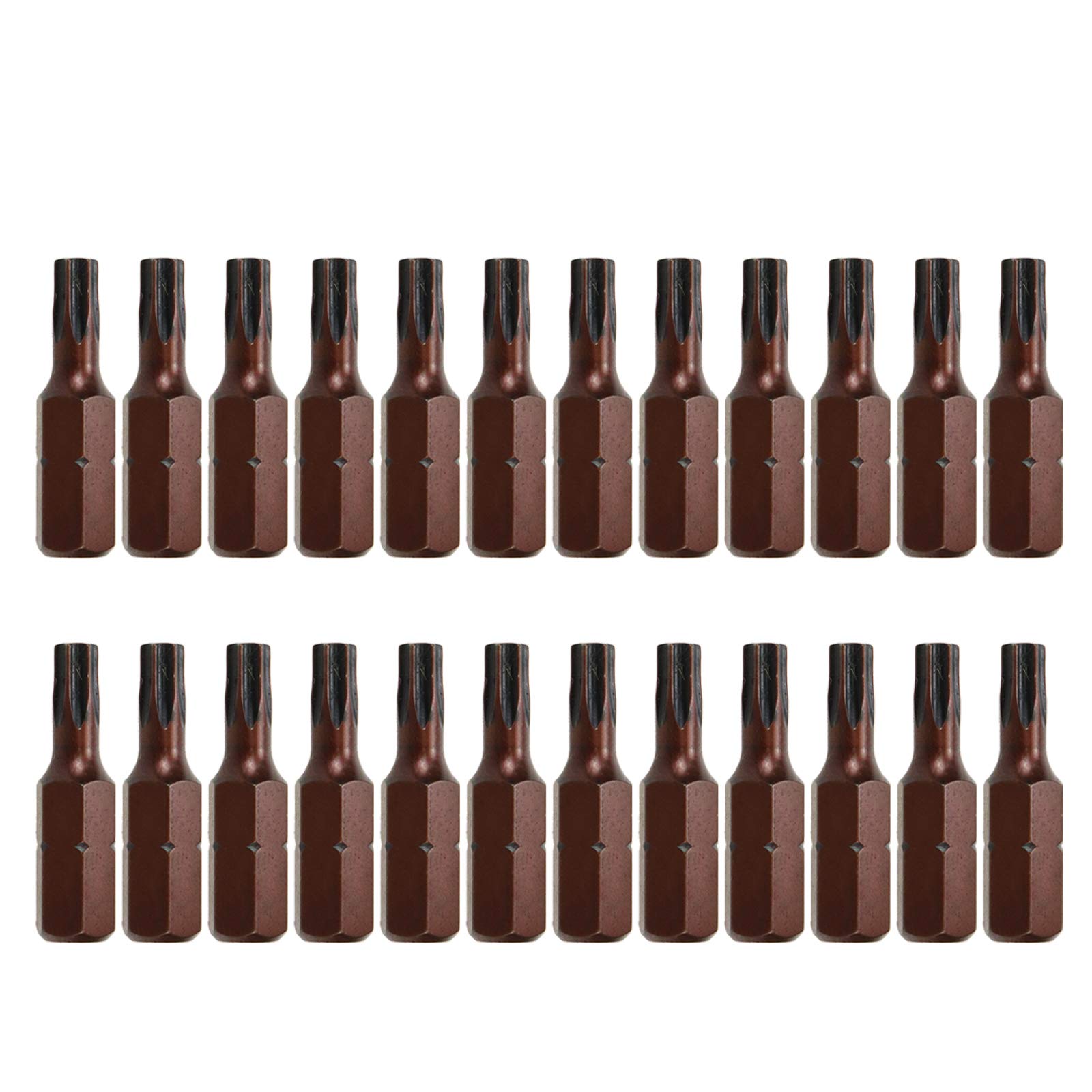 Premium T20 Torx Bit Set - 24pcs Magnetic Security Torx Screwdriver Bits with 1/4