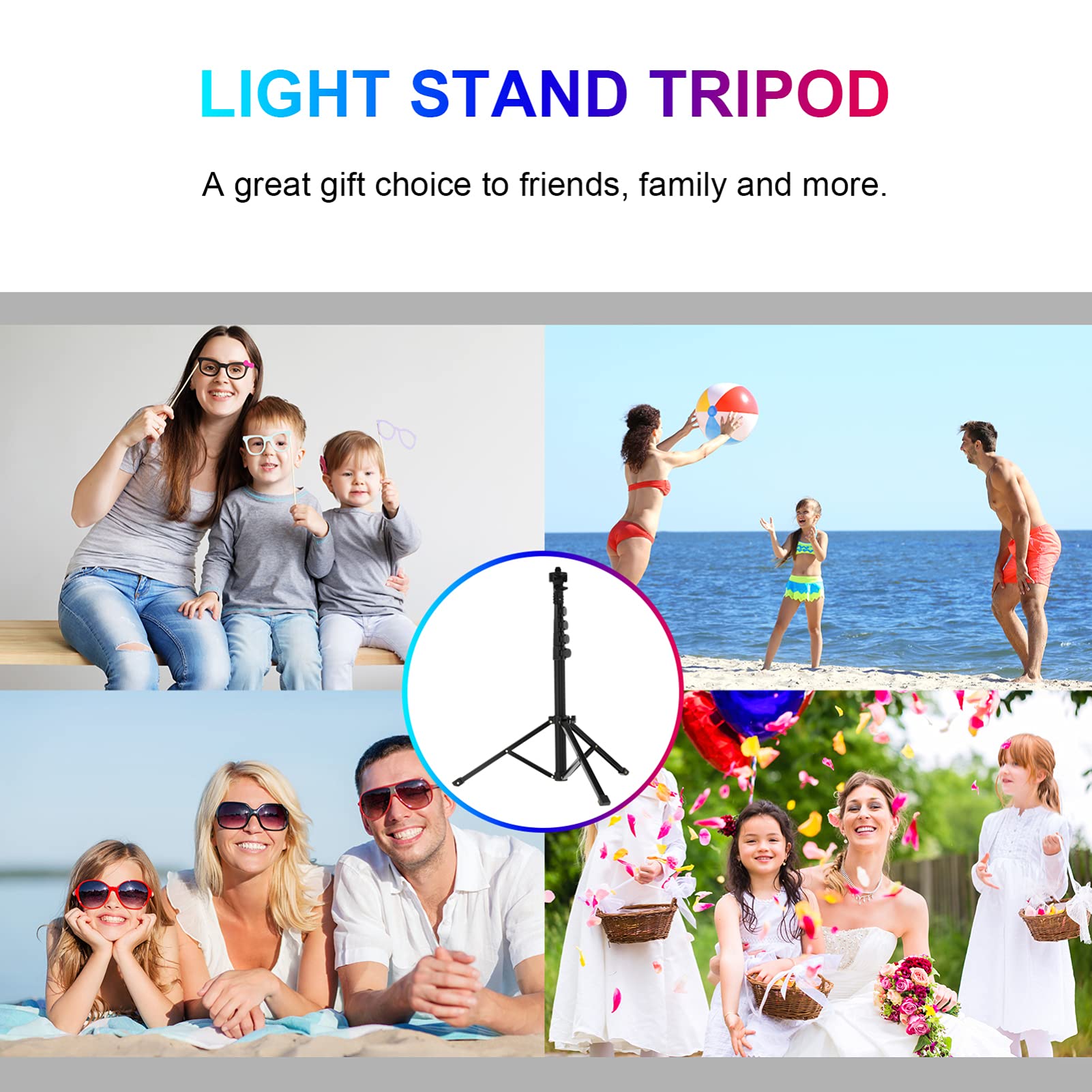 Veemoon Mini Tripod Stand for Phone & Camera - Adjustable Desktop Tripod Holder with Reflector, Light Stand & Phone Mount - Perfect for Photography, Video Shooting & Vlogging
