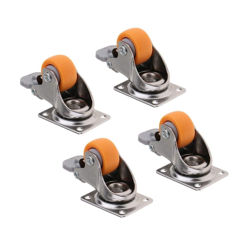 Xuulan Xianglaa - 4Pcs 1inch Heavy Duty Swivel Casters with 13KG Capacity, Universal Furniture Wheels for Workbench, Trolley, Cabinet & Office Chair - Easy Mobility for Home & Workshop Use