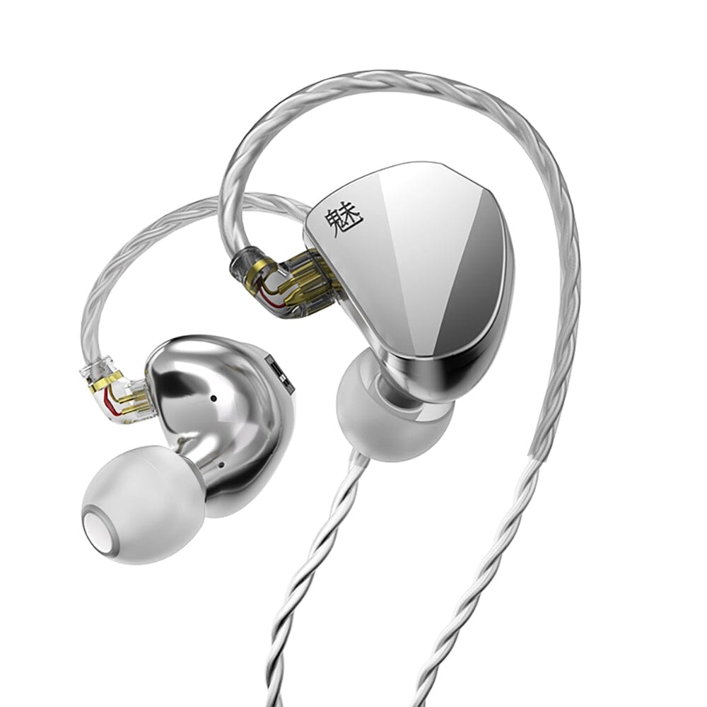 CVJ Mei 1DD + 2BA Hybrid In-Ear Earphones with Knowles Balanced Armature - HiFi Sound for Music Lovers, Audiophiles & Gaming (Perfect for Studio Monitoring, Travel & Workout)