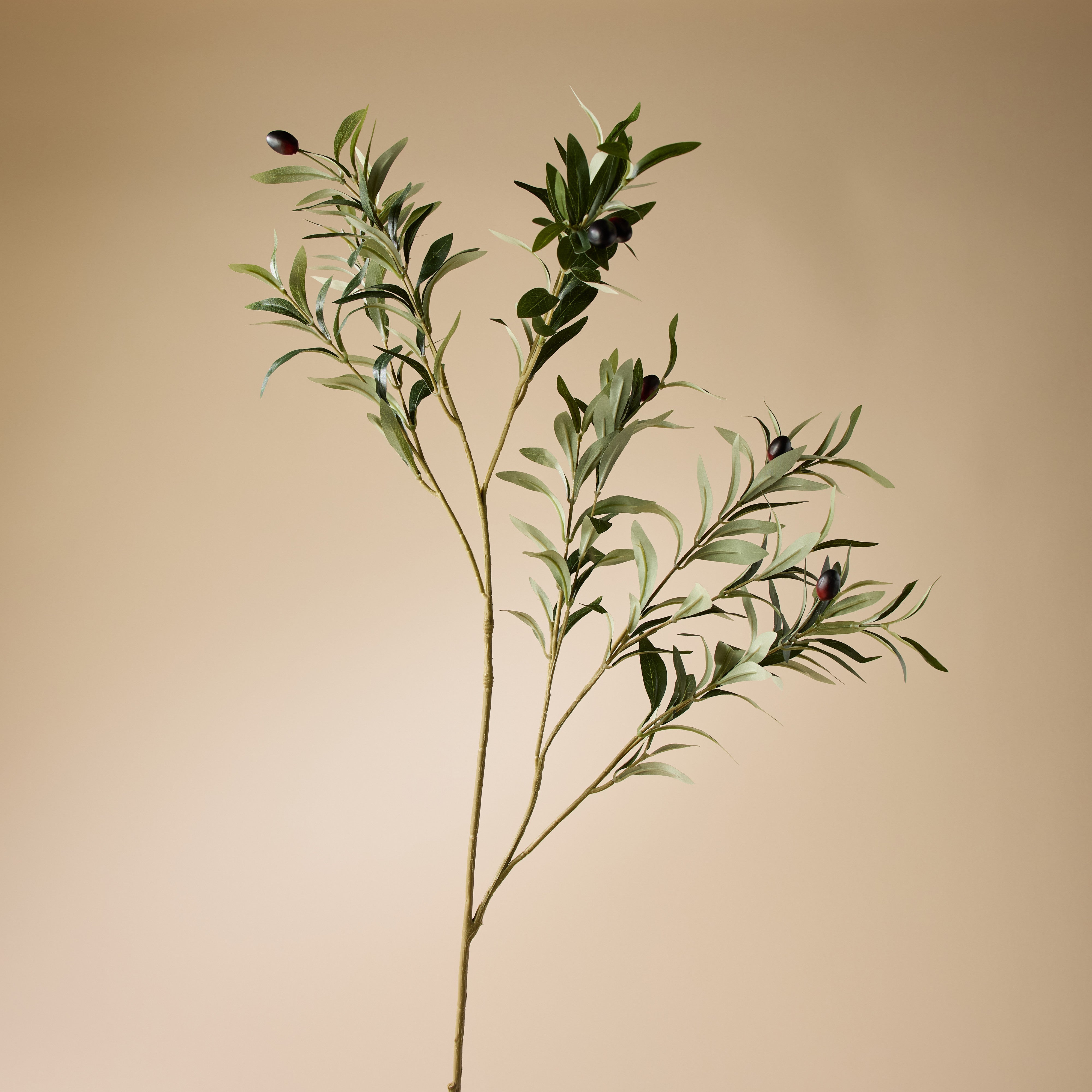 Artificial Olive Tree Spray - 41 Inch Green Faux Olive Branches for Home Decor, Wedding Centerpieces, and Office Greenery