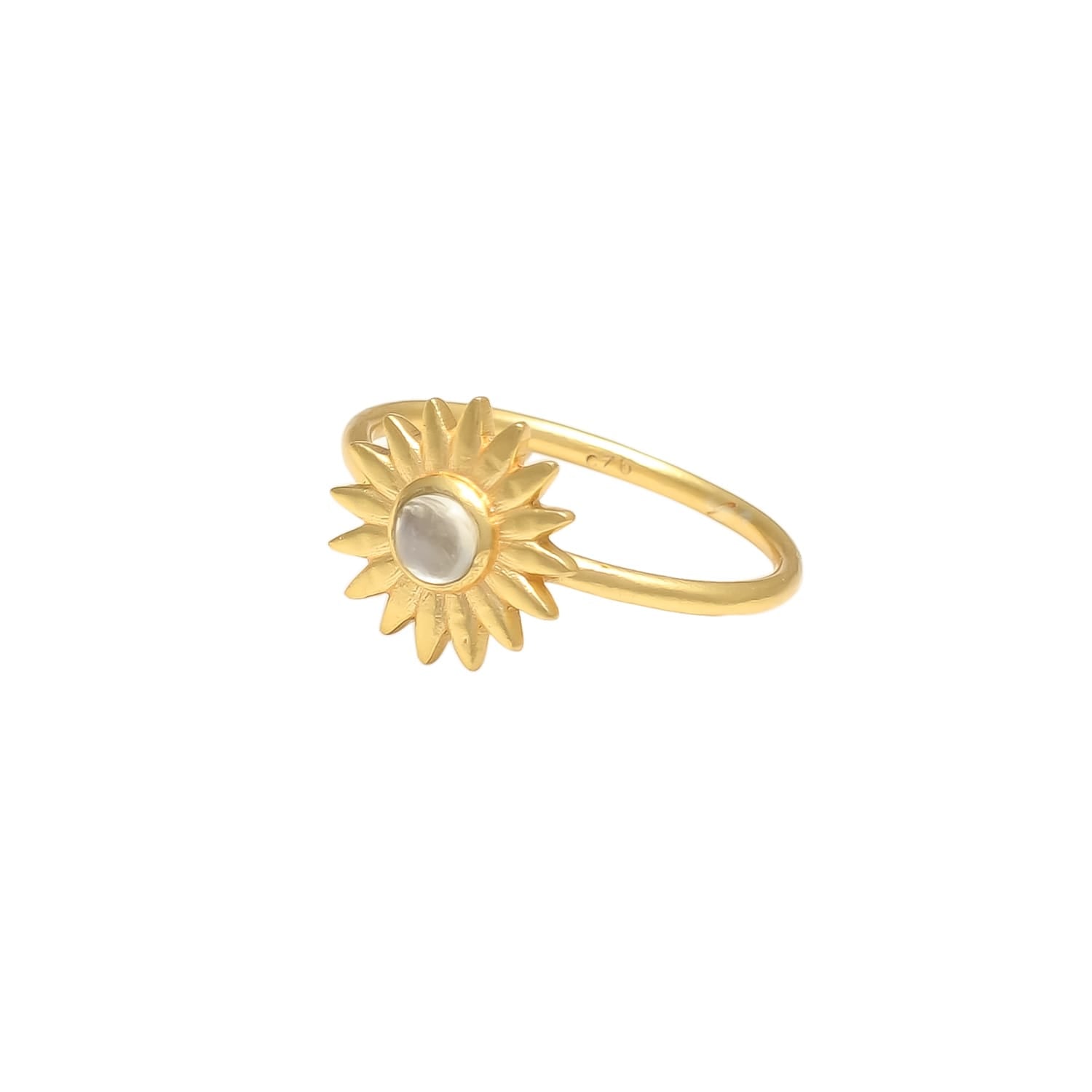 Anemone's Charm Ring - Elegant Floral Jewelry for Women, Dainty Silver or Gold Band, Perfect for Gifts, Weddings, and Everyday Wear