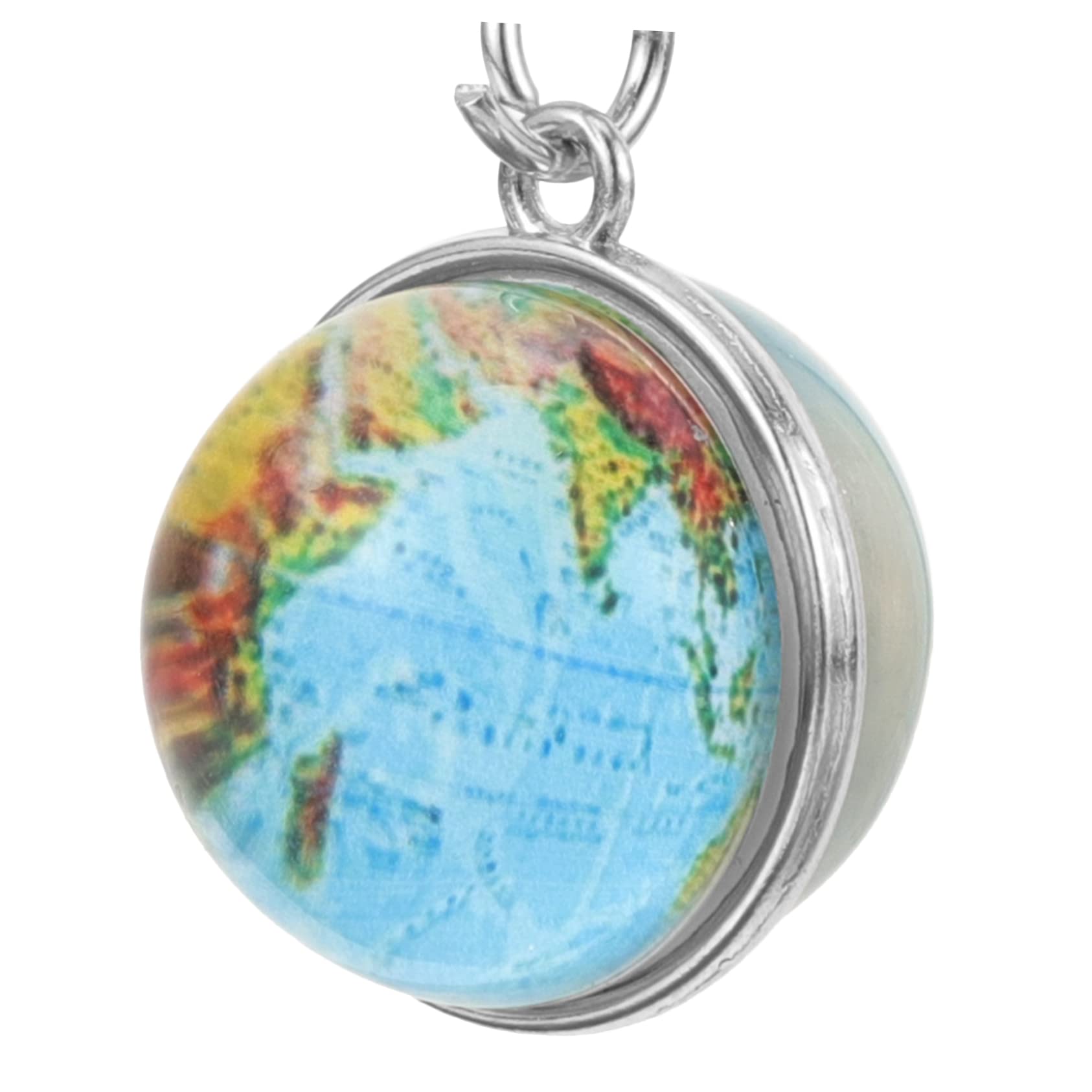 Funny Globe Keychain - World Map Keychain with Zinc Alloy, Unique Decorative Keychain for Travel Lovers & Geography Enthusiasts - Perfect for Backpacks, Gifts & Travel Accessories