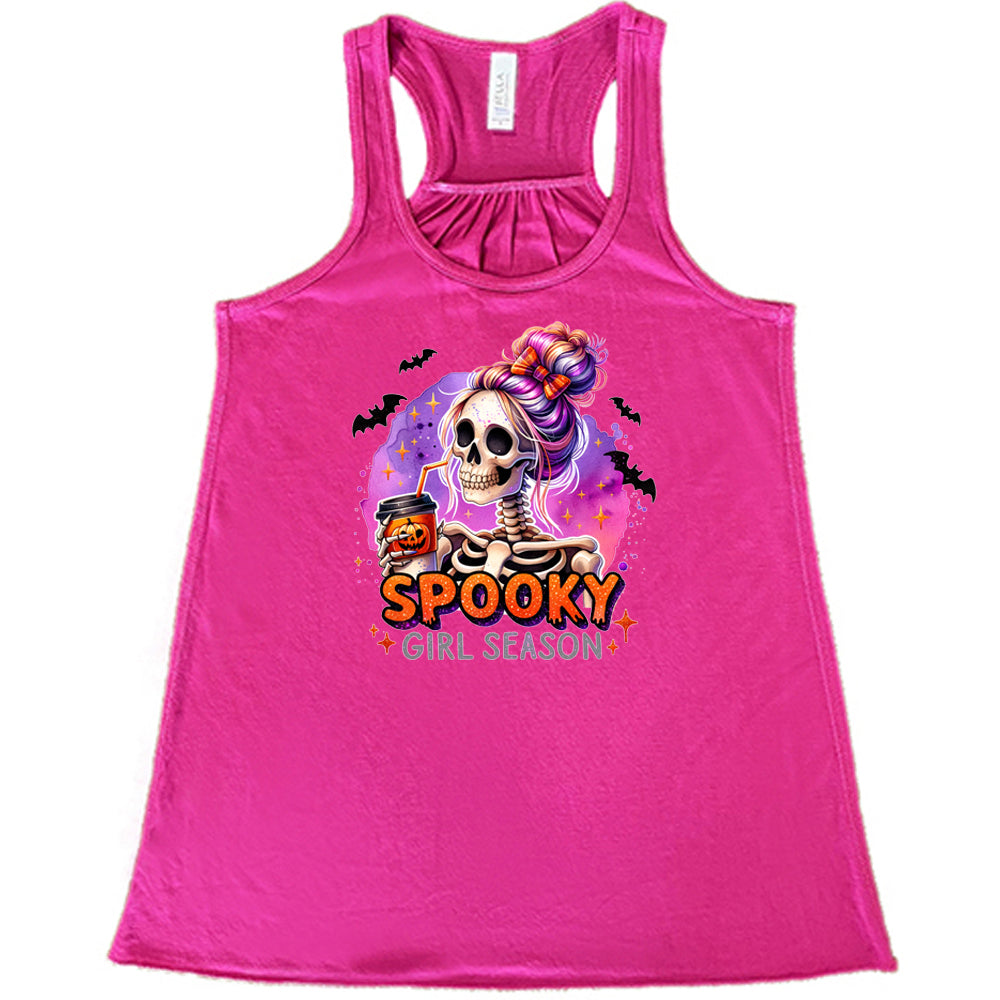 Spooky Girl Season Halloween T-Shirt - Cute & Trendy Fall Shirt for Women | Perfect for Halloween Parties, Pumpkin Patch & Autumn Outfits