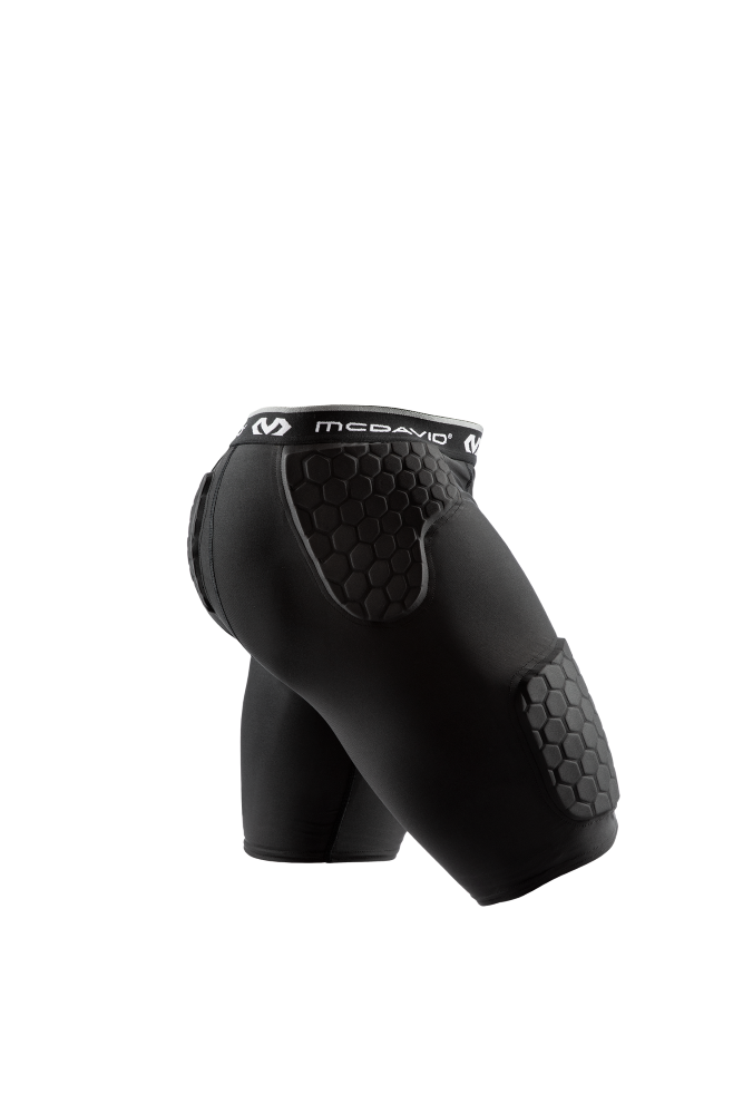 McDavid Hex Thudd Short - Hexagonal Foam Padded Shorts for Football, Rugby & MMA - Perfect for Training, Contact Sports & Injury Protection