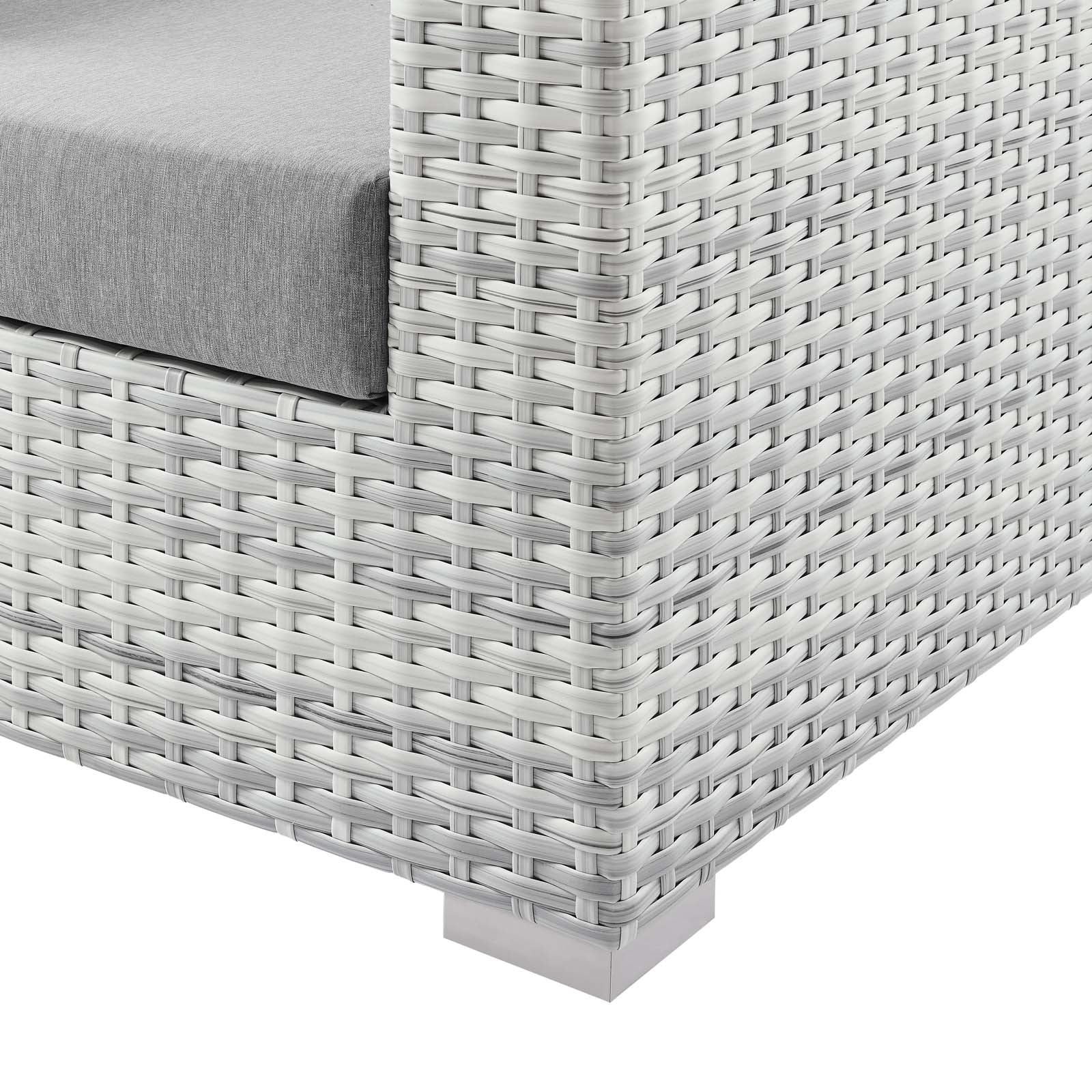Convene Outdoor Patio Sofa Set - Waterproof Wicker Furniture for Garden, Backyard, Poolside - Comfortable All-Weather Lounge Seating for Relaxing Outside
