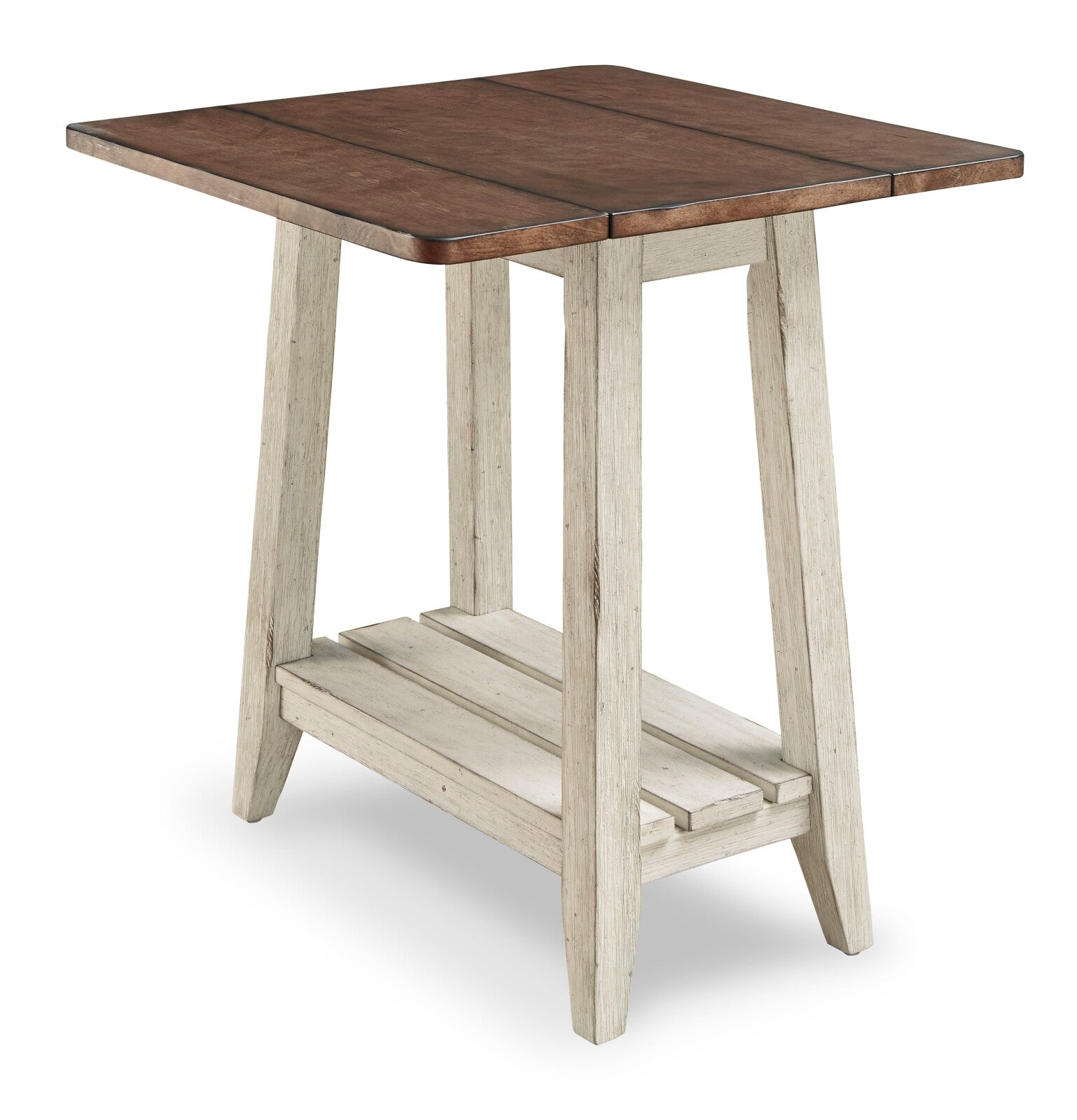 Drop Leaf End Table - Space Saving Folding Side Table for Small Spaces - Perfect for Living Room, Bedroom, or Apartment Decor
