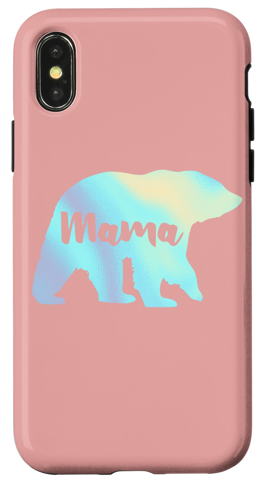 iPhone X/XS Rainbow Mama Bear Rose Case - Stylish Protective Phone Cover for Women, Girls - Perfect for Everyday Use, Gifts & Fashion Accessories
